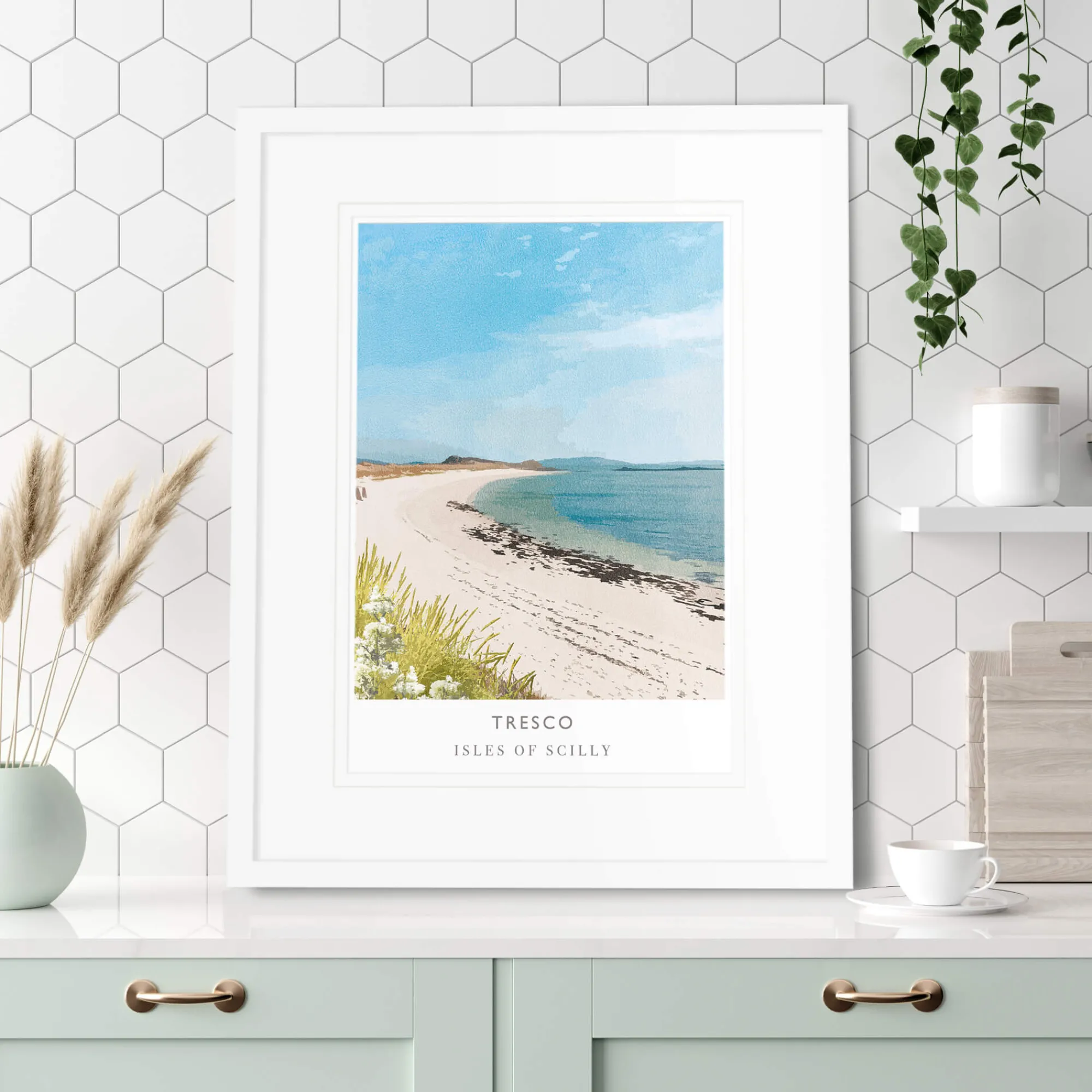 Travel|Framed Prints*Whistlefish Tresco Isles Of Scilly Framed Print