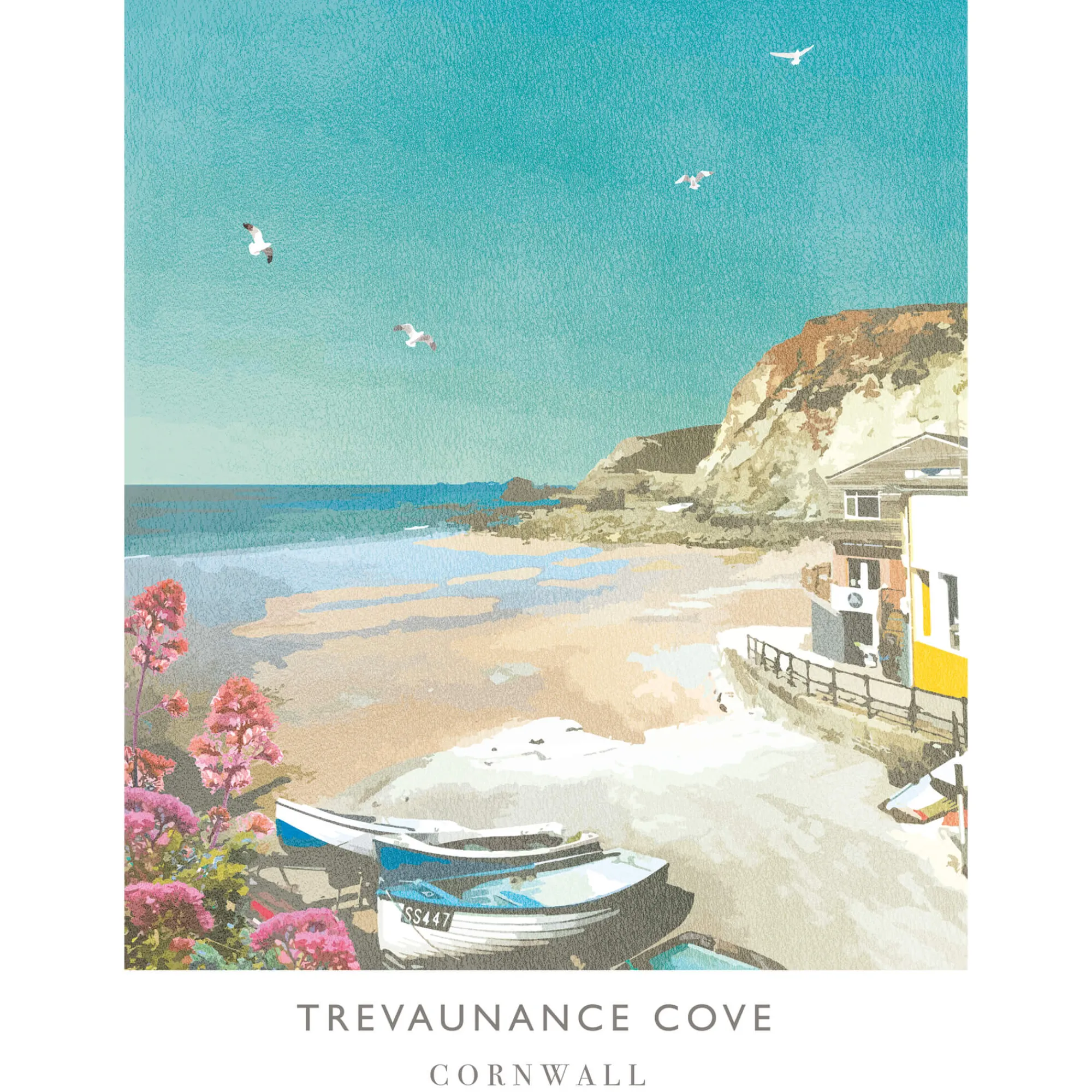 Unframed Prints*Whistlefish Trevaunance Cove Art Print