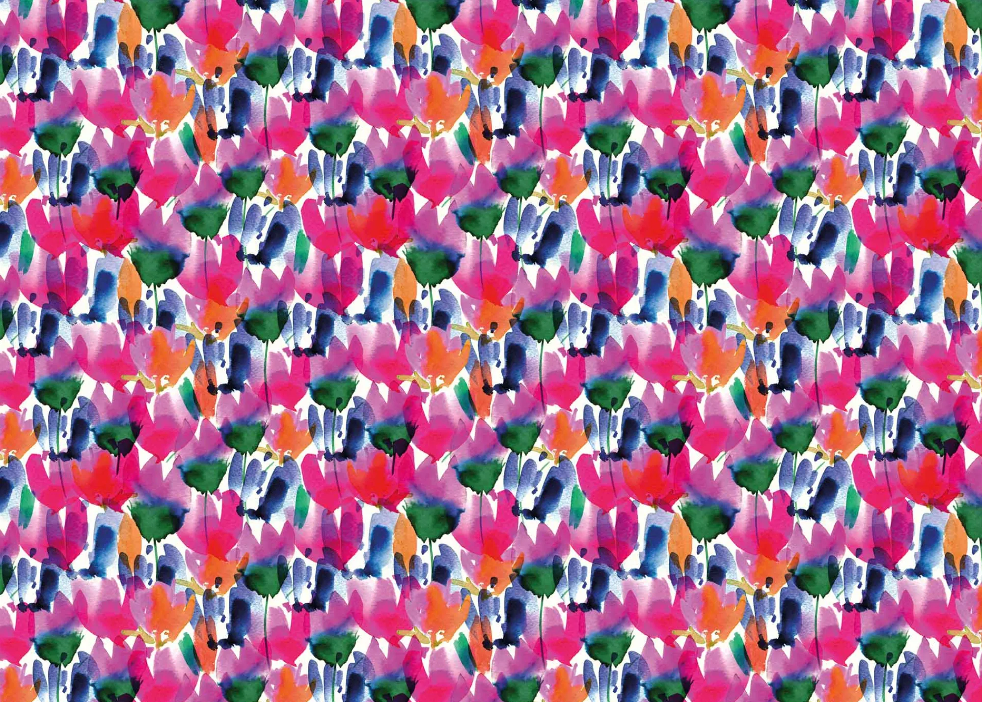 Gift Wrap|Birthday*Whistlefish Tulip Watercolour Wrapping Paper