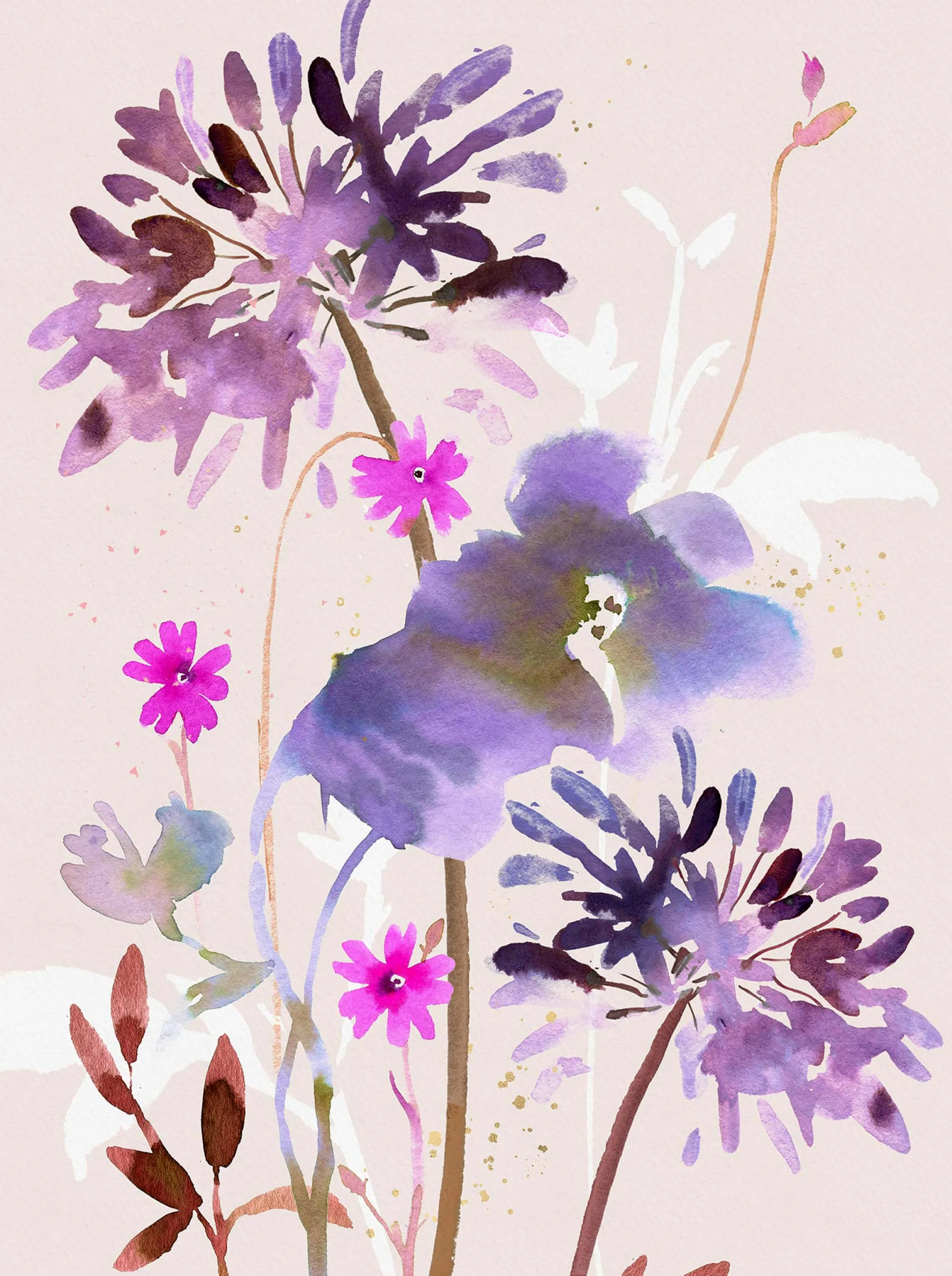 Floral & Flowers|Framed Prints*Whistlefish Twilight Garden Glow Large Framed Print