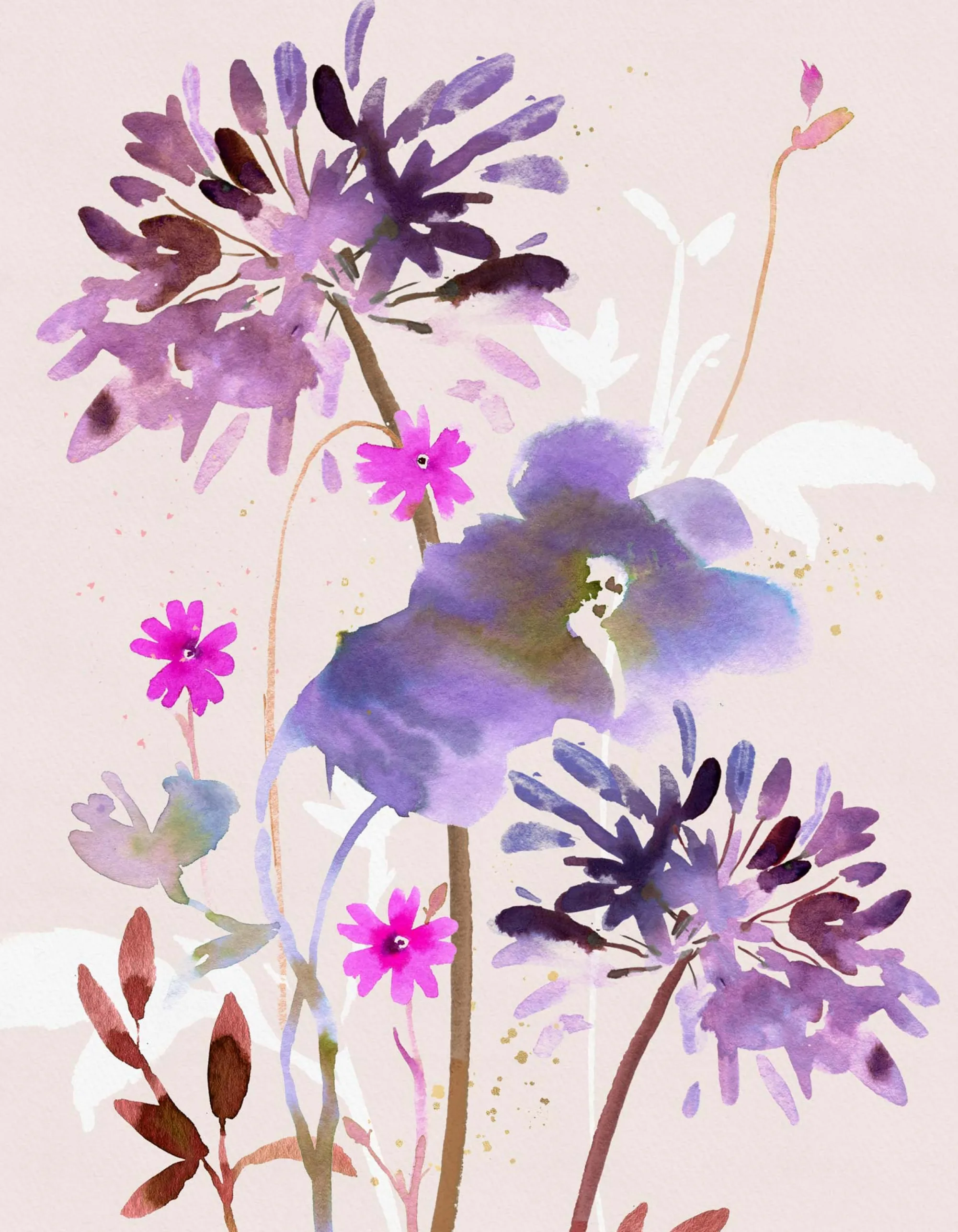 Floral & Flowers|Framed Prints*Whistlefish Twilight Garden Glow Medium Framed Print