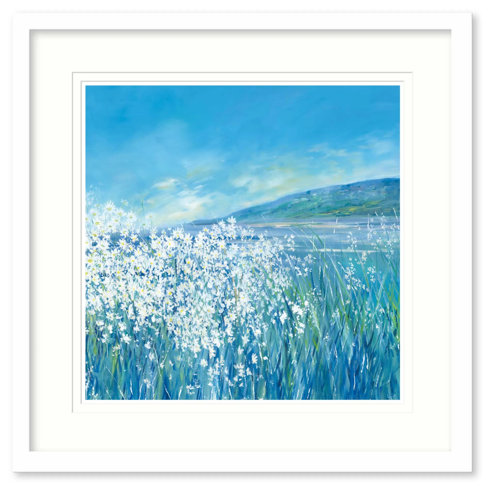 Cornwall|Coastal Scenes*Whistlefish Under A Summer Sun Medium Framed Print