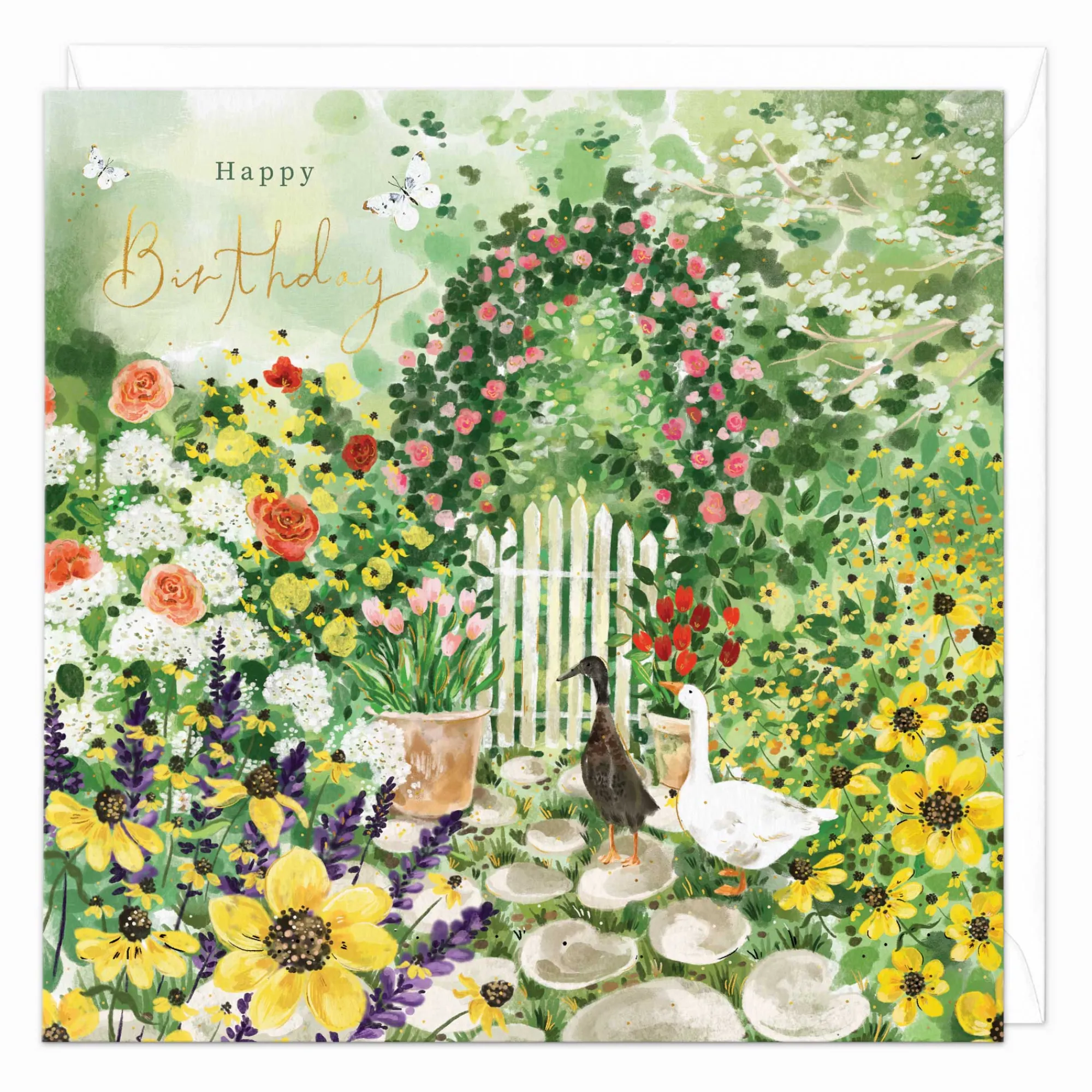 Birthday|For Her*Whistlefish Under The Flower Arch Birthday Card