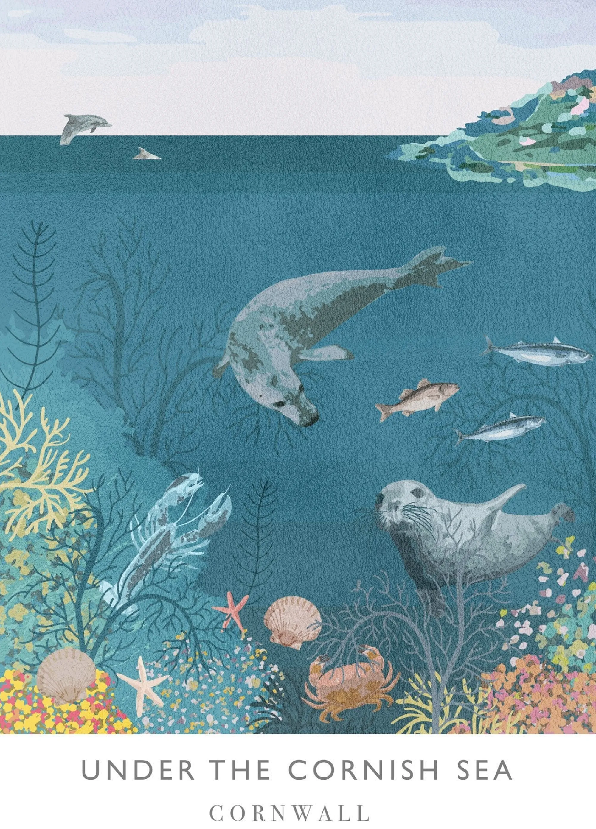 Unframed Prints*Whistlefish Under The Sea Art Print