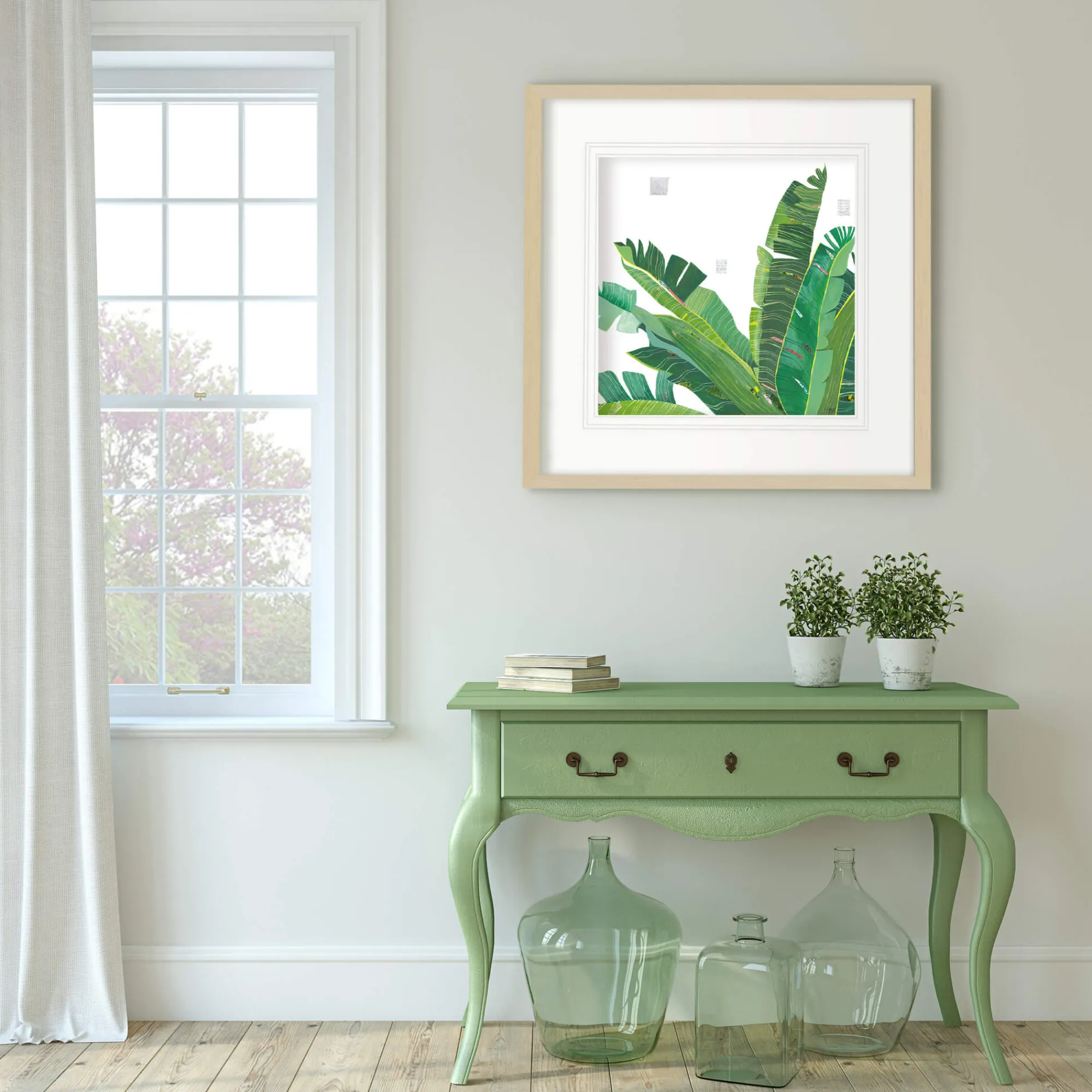 Unframed Prints*Whistlefish Varigated Greens Art Print