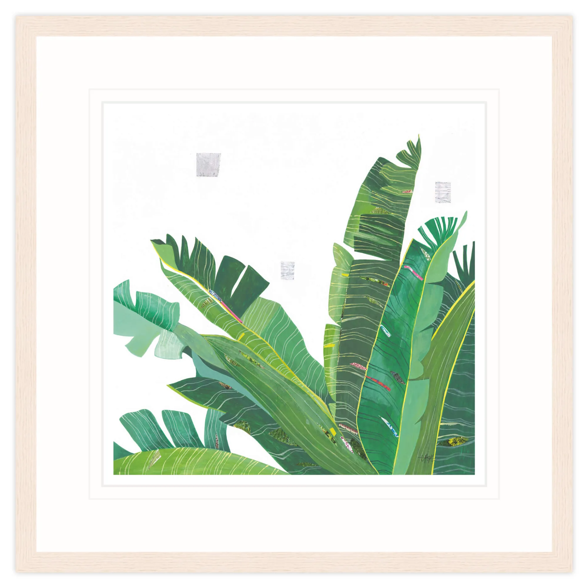 Floral & Flowers|Framed Prints*Whistlefish Varigated Greens Framed Print