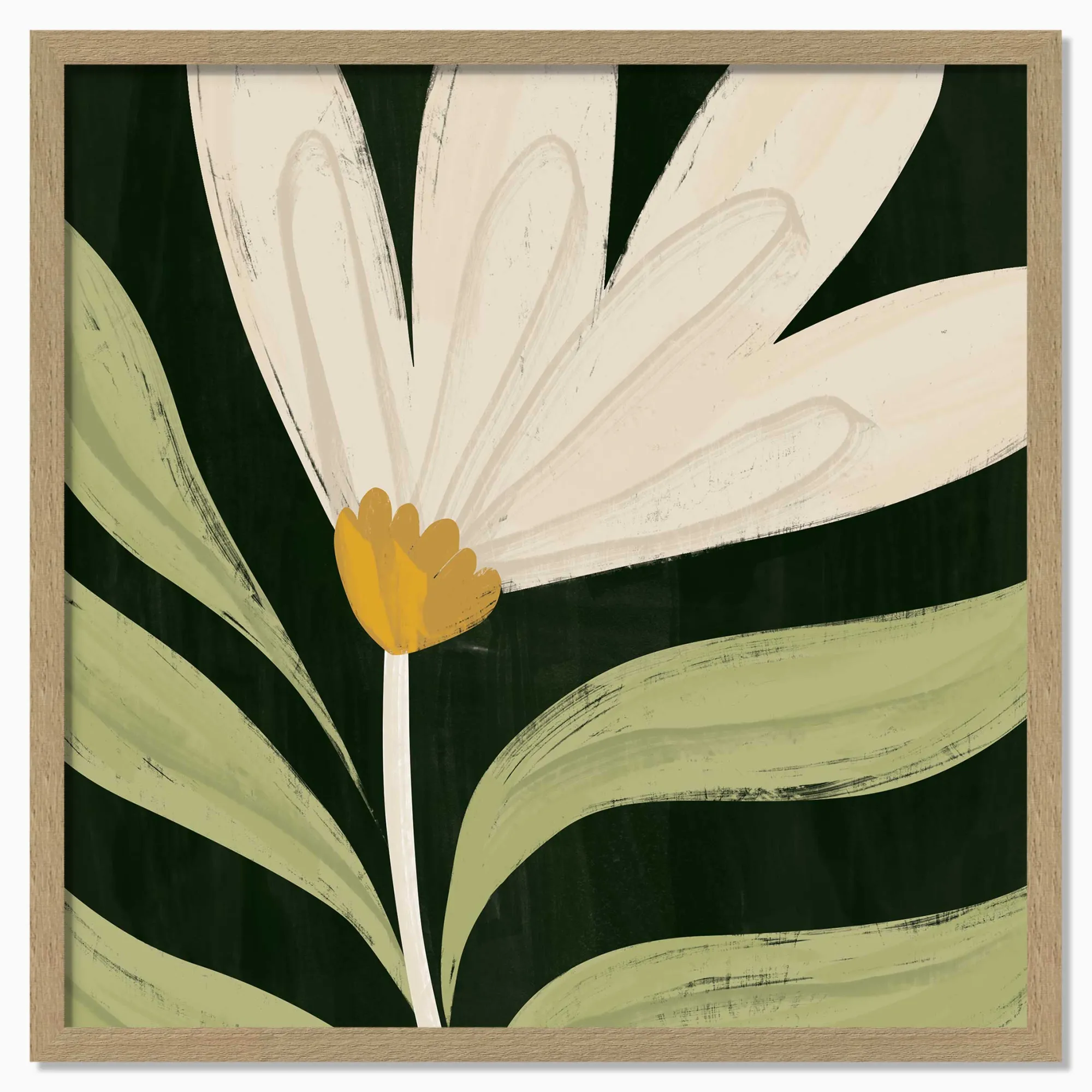 Floral & Flowers|Framed Prints*Whistlefish Verdant Daisy Framed Print