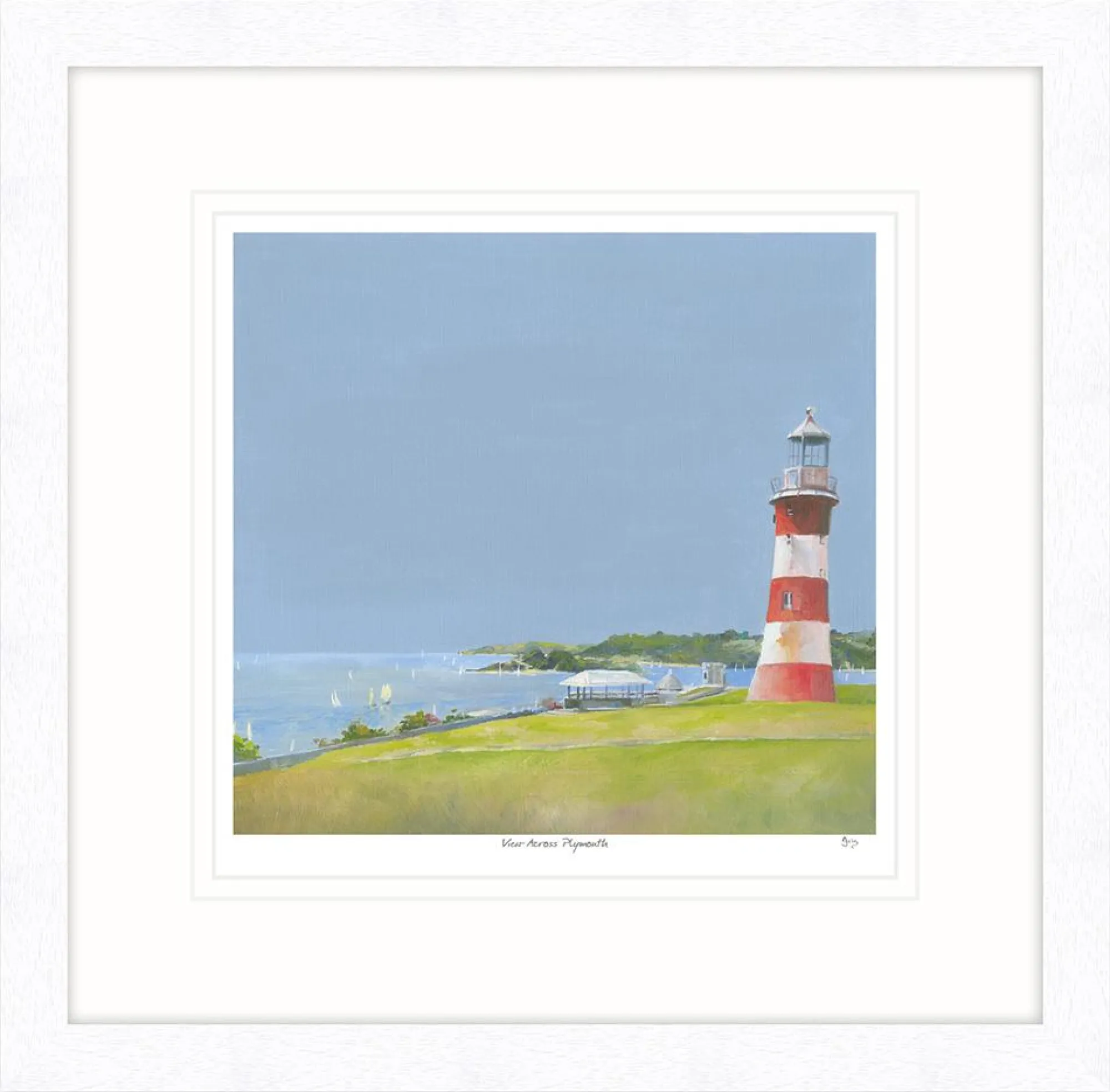 Devon|Framed Prints*Whistlefish View Across Plymouth Framed Print
