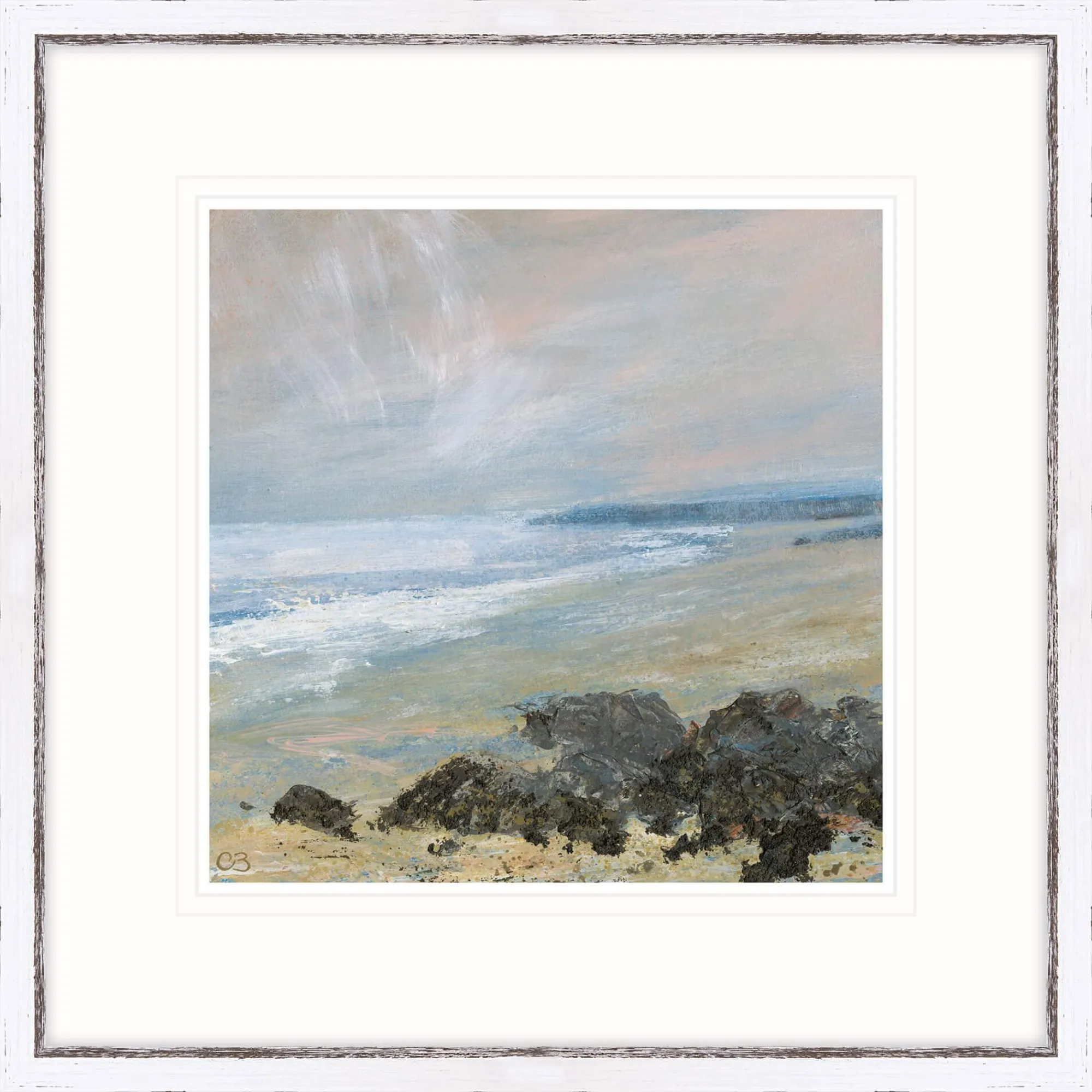Coastal Scenes|Framed Prints*Whistlefish Walking On The Beach Framed Print