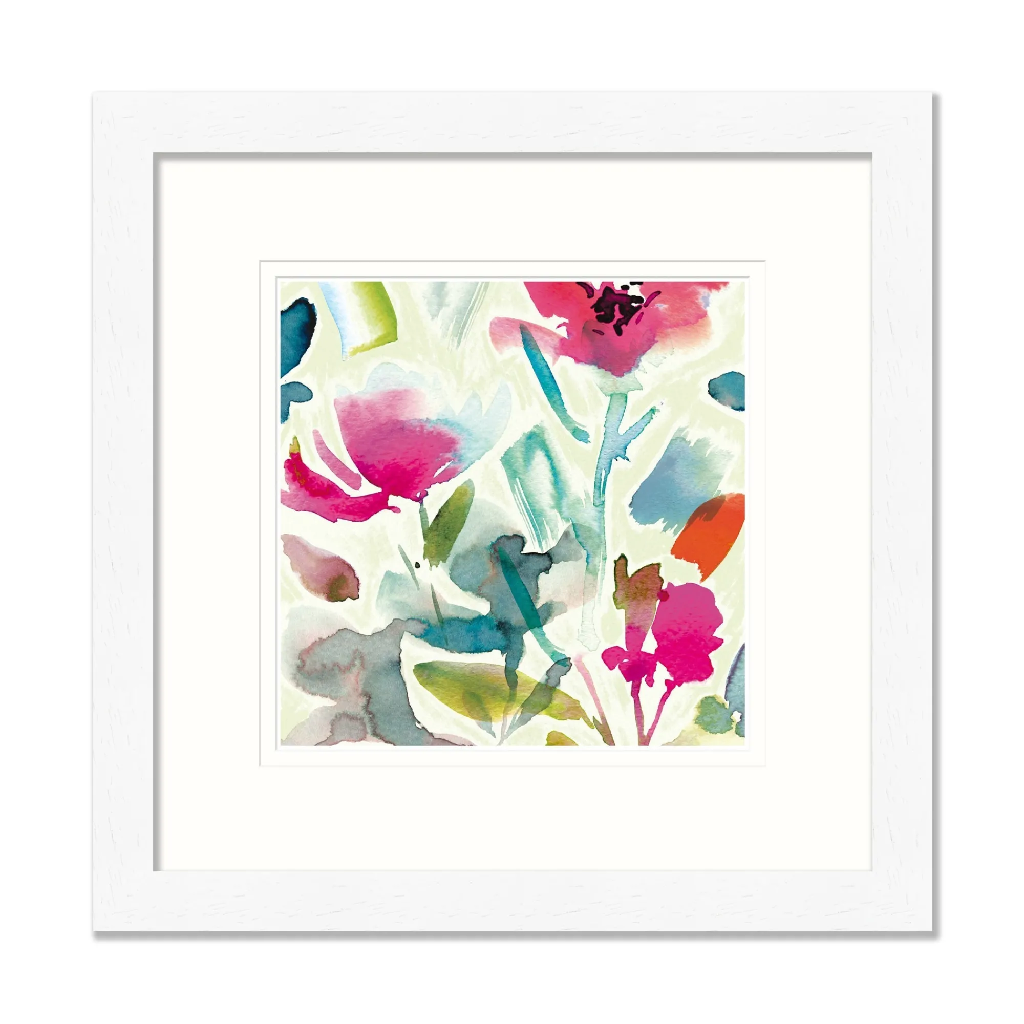 Floral & Flowers|Framed Prints*Whistlefish Watercolour Blooms Medium Framed Print