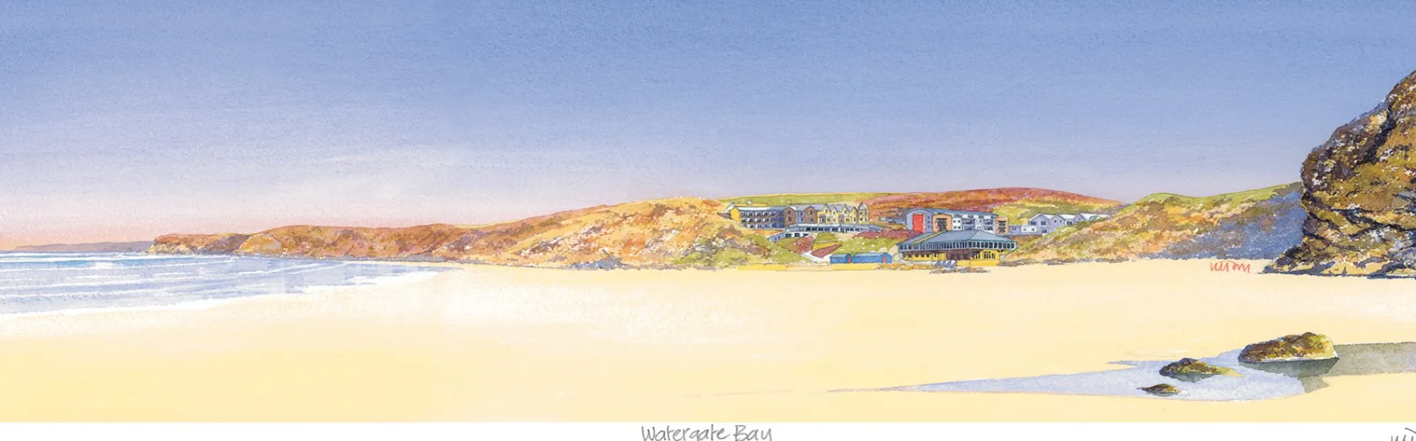Unframed Prints*Whistlefish Watergate Bay Art Print