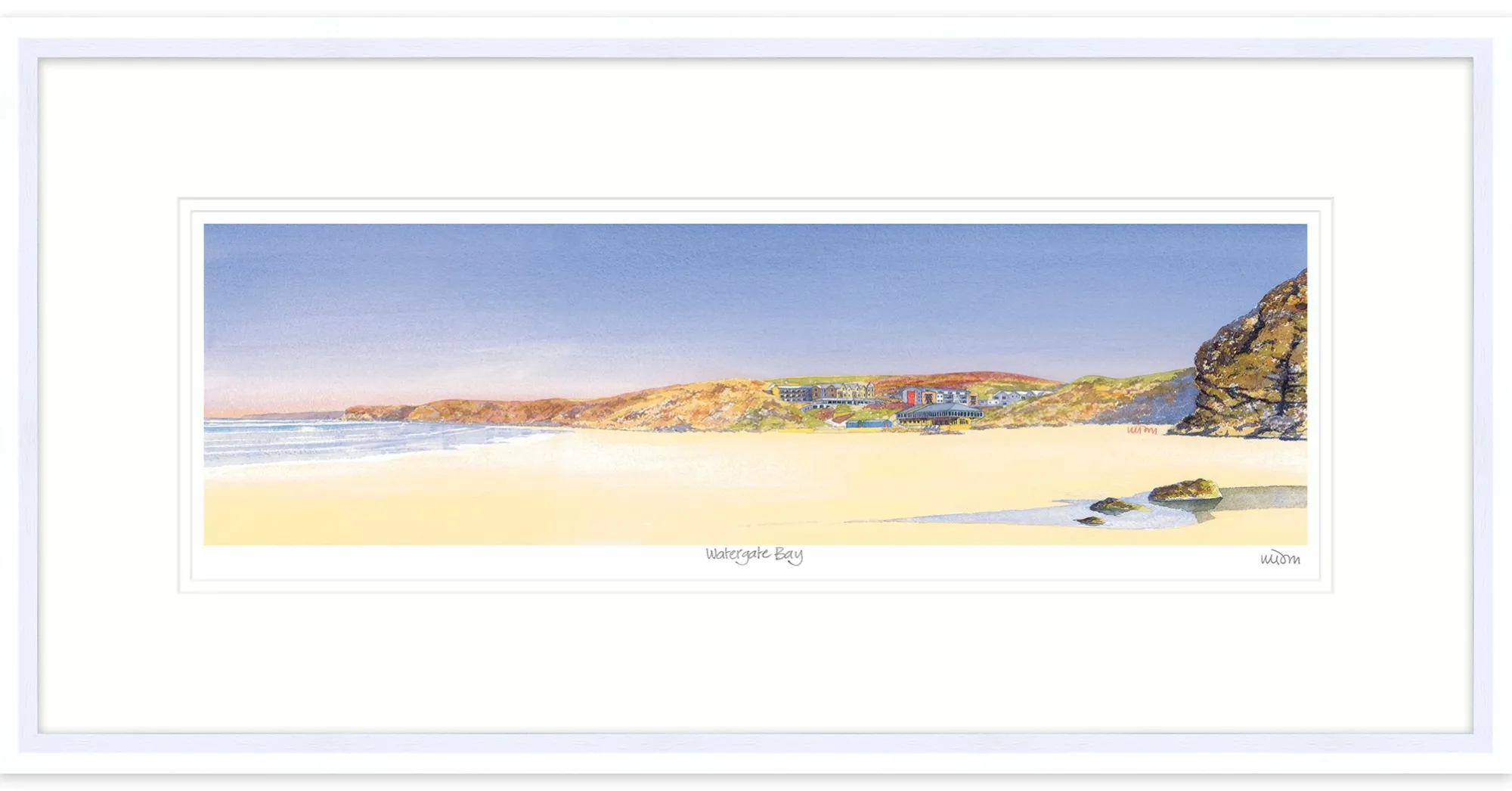 Newquay|Cornwall*Whistlefish Watergate Bay Framed Print