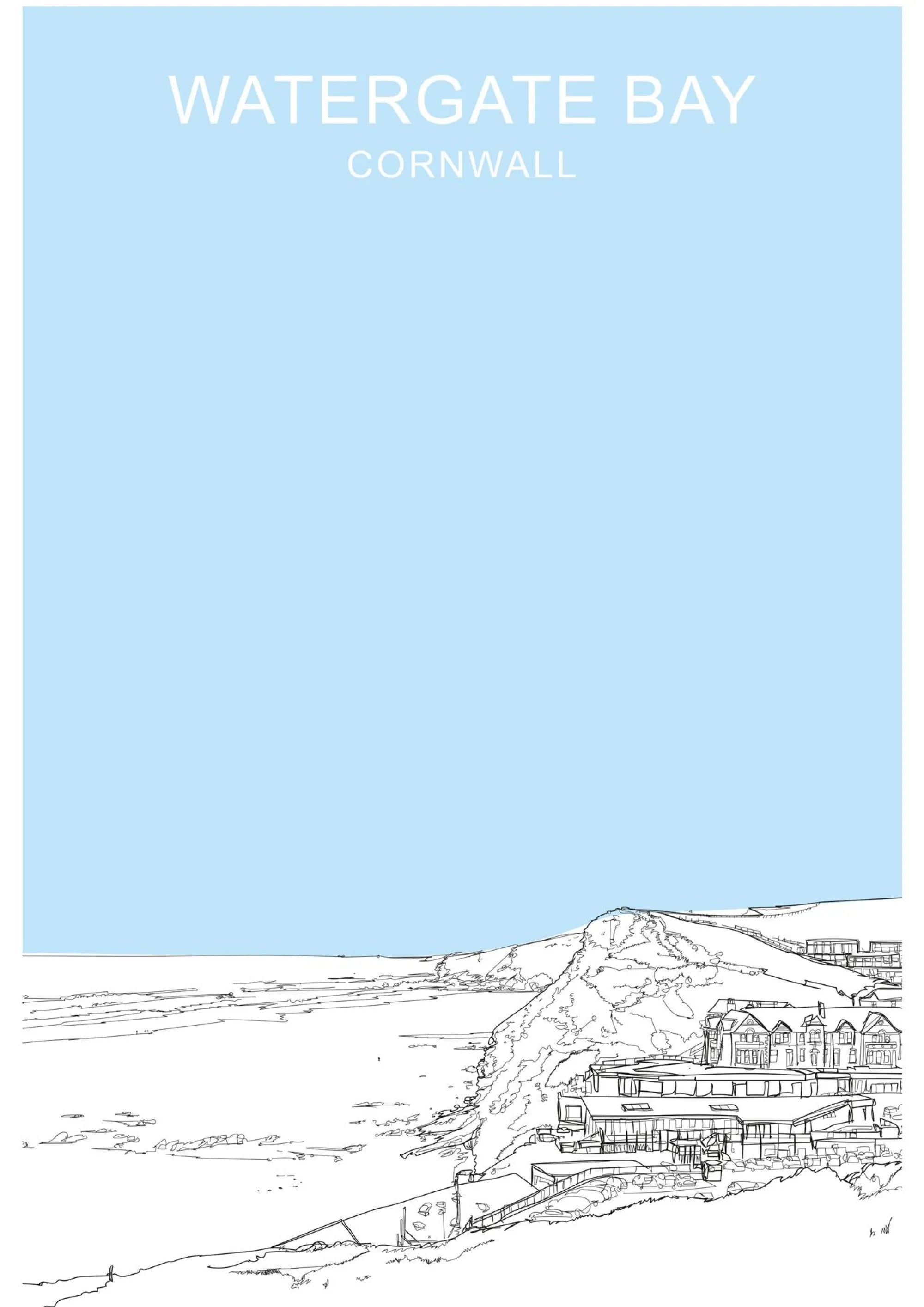 Unframed Prints*Whistlefish Watergate Blue Art Print