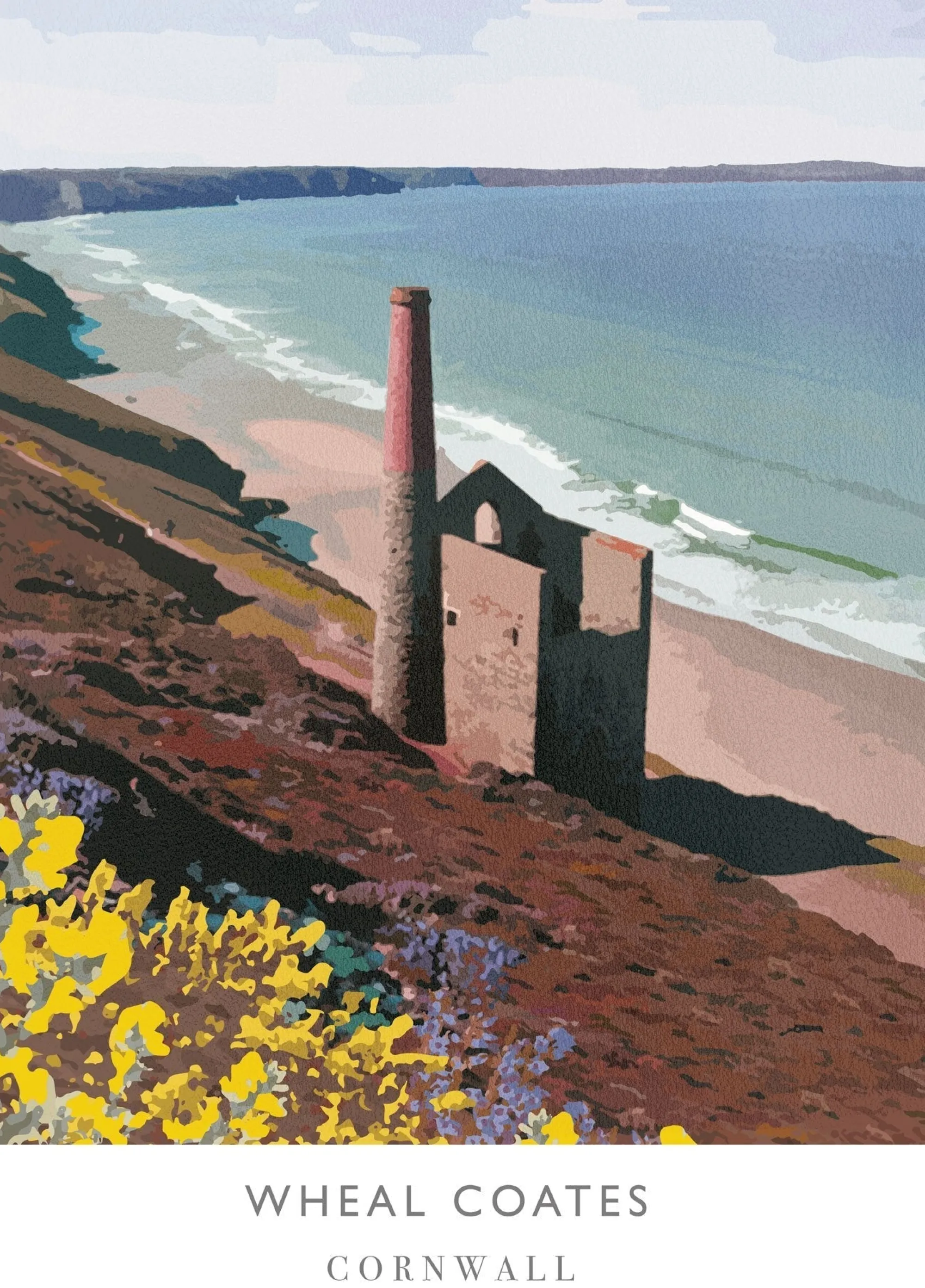 Unframed Prints*Whistlefish Wheal Coates Art Print