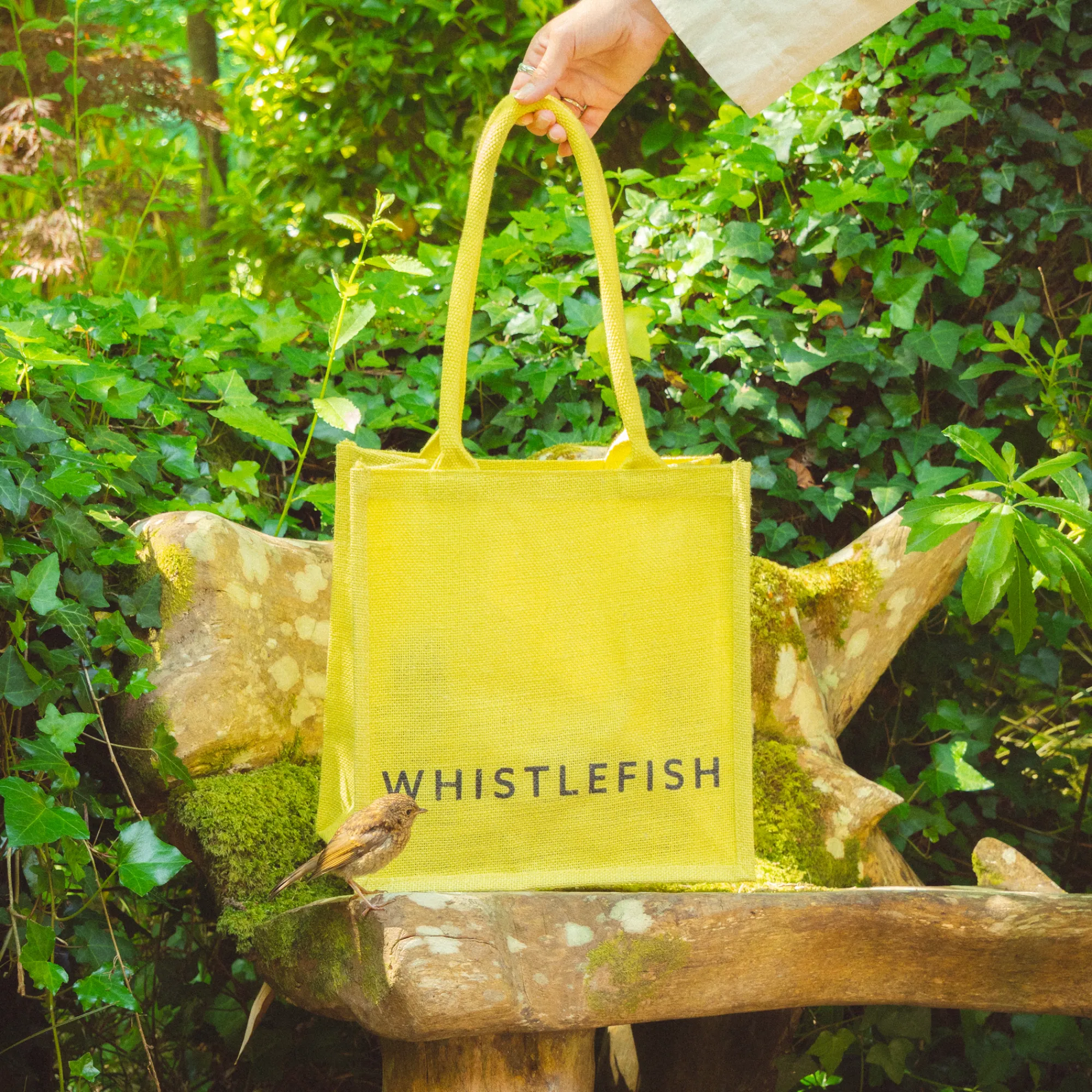 Under £20|Under £10*Whistlefish Jute Bag Lemon