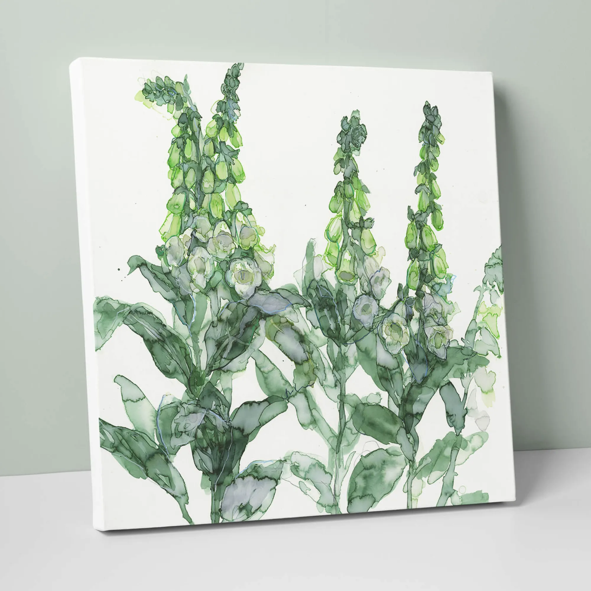 Floral & Flowers|Canvas*Whistlefish White Foxgloves Canvas