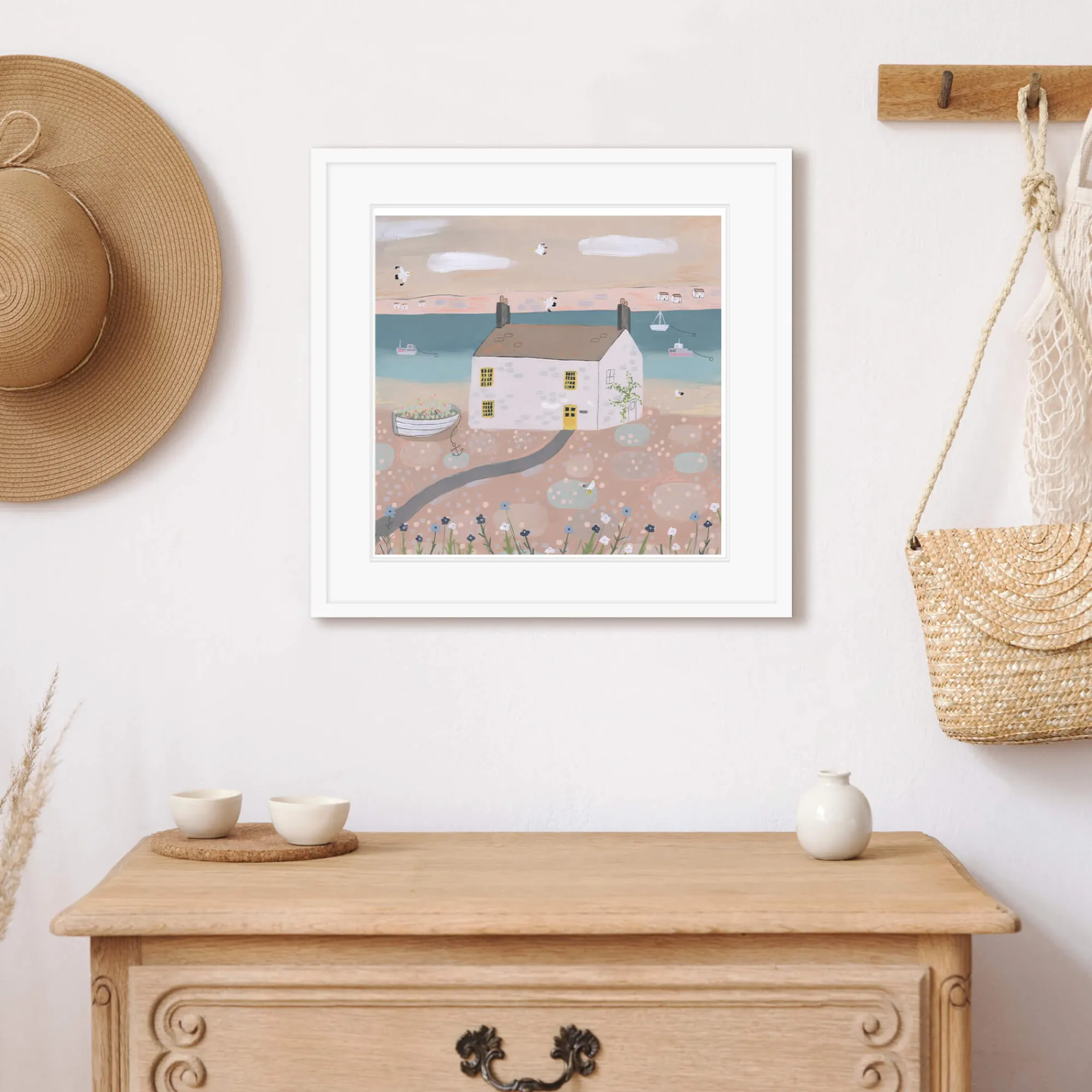 Coastal Scenes|Framed Prints*Whistlefish White House Med Framed Print