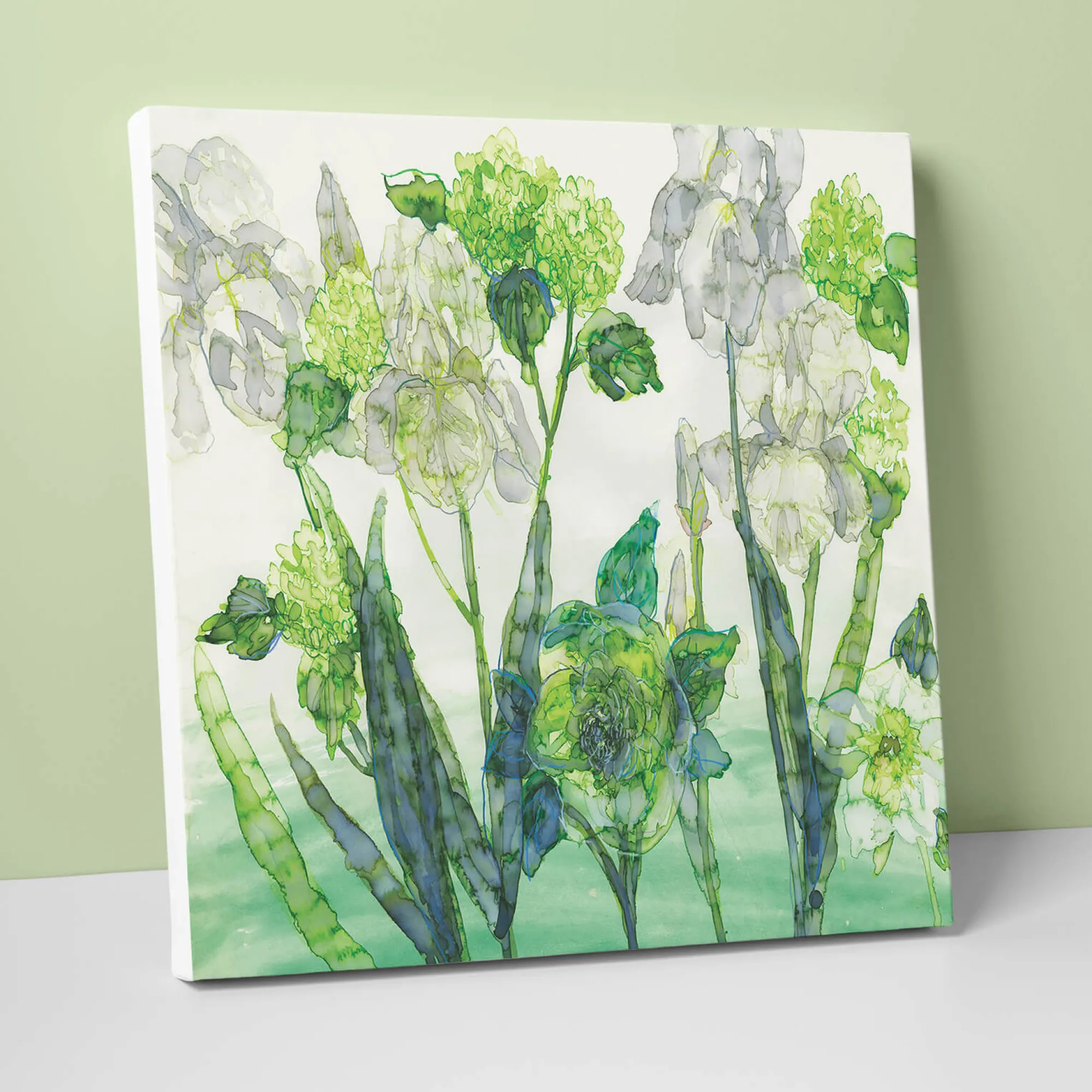 Floral & Flowers|Canvas*Whistlefish White Iris Canvas