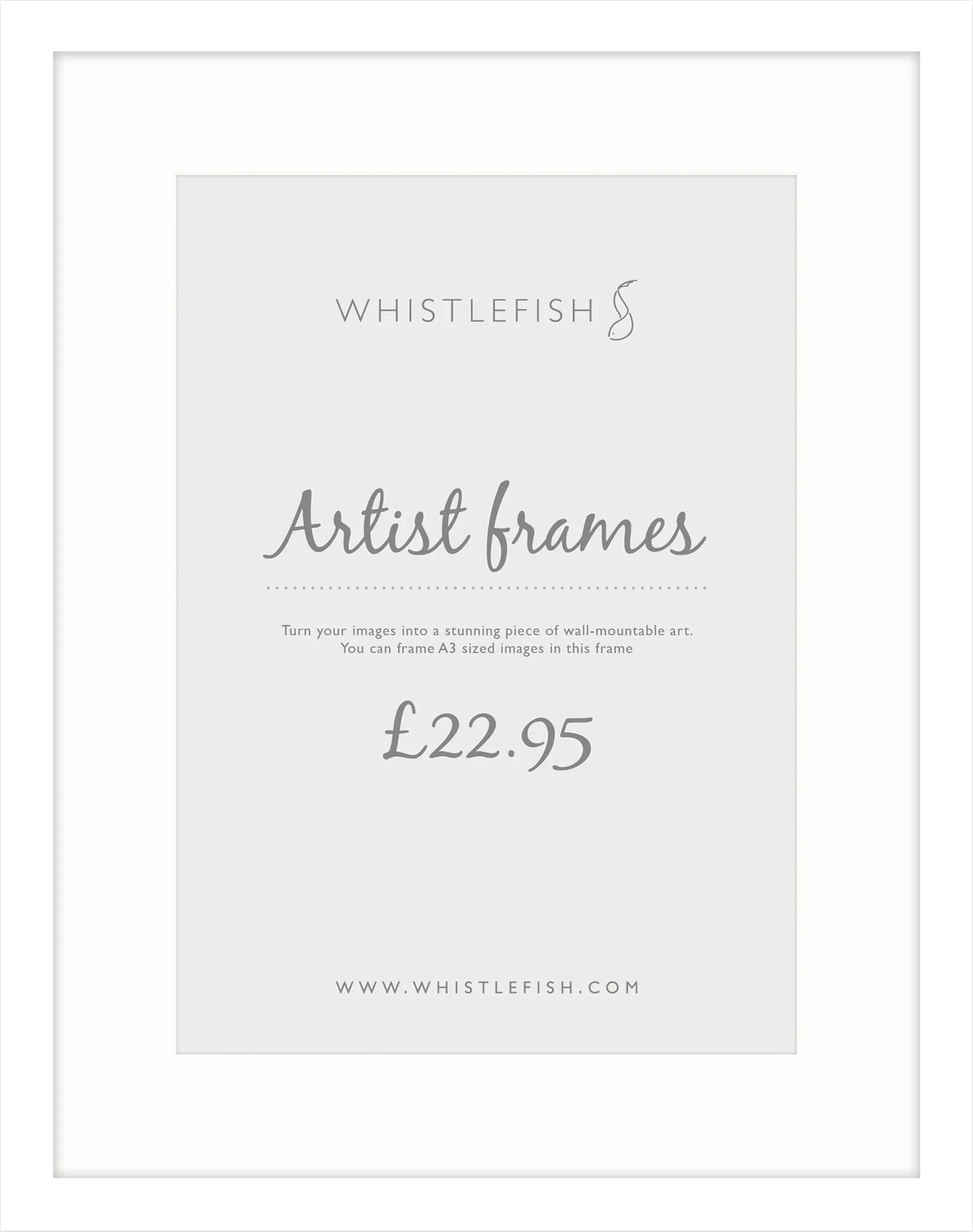 Pictures And Photo Frames|Picture & Photo Frames*Whistlefish White Picture Frame A3