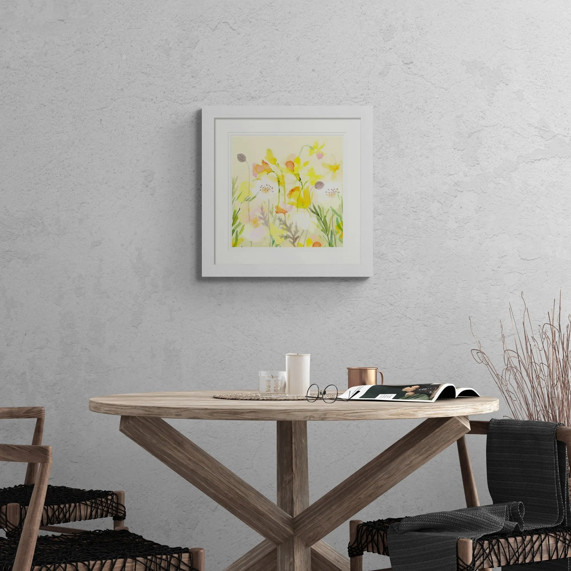Floral & Flowers|Framed Prints*Whistlefish White Poppy Med Framed Print