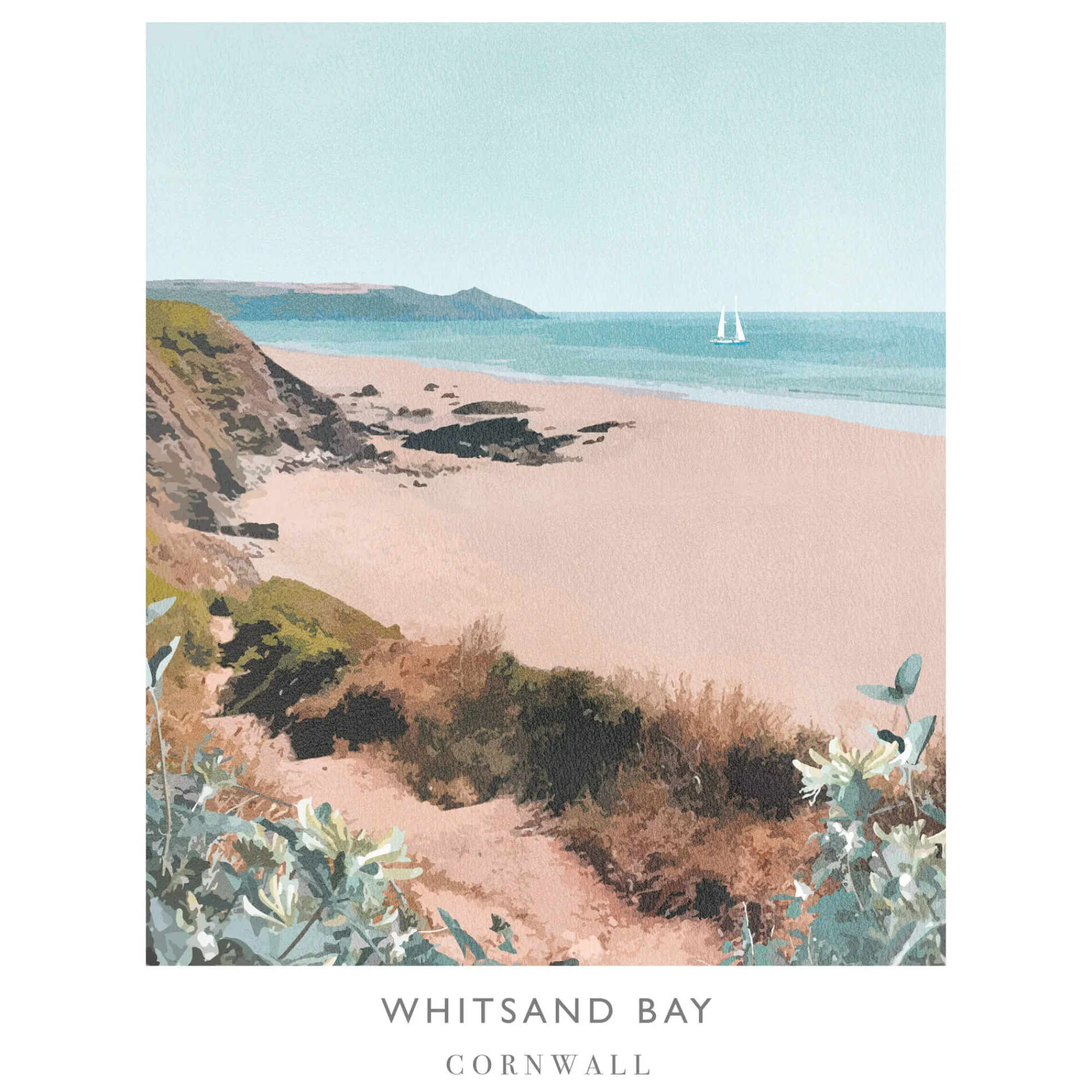 Unframed Prints*Whistlefish Whitsands Art Print
