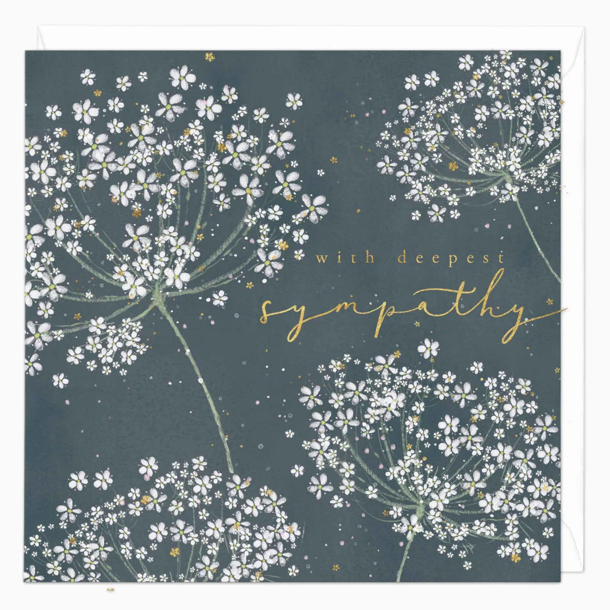 Sympathy*Whistlefish Wild Carrot Sympathy Card