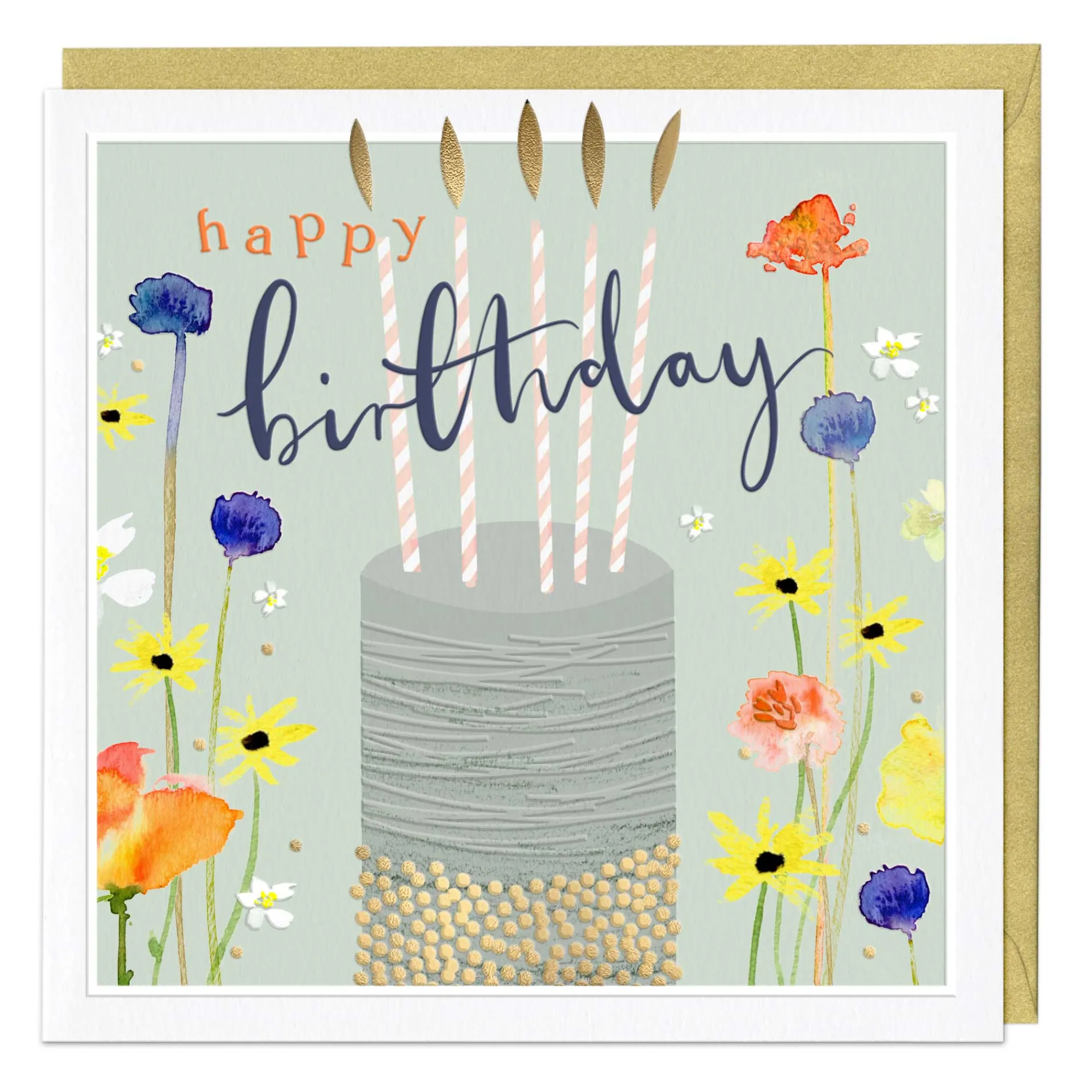 Birthday|Birthday*Whistlefish Wild Florals Luxury Birthday Card