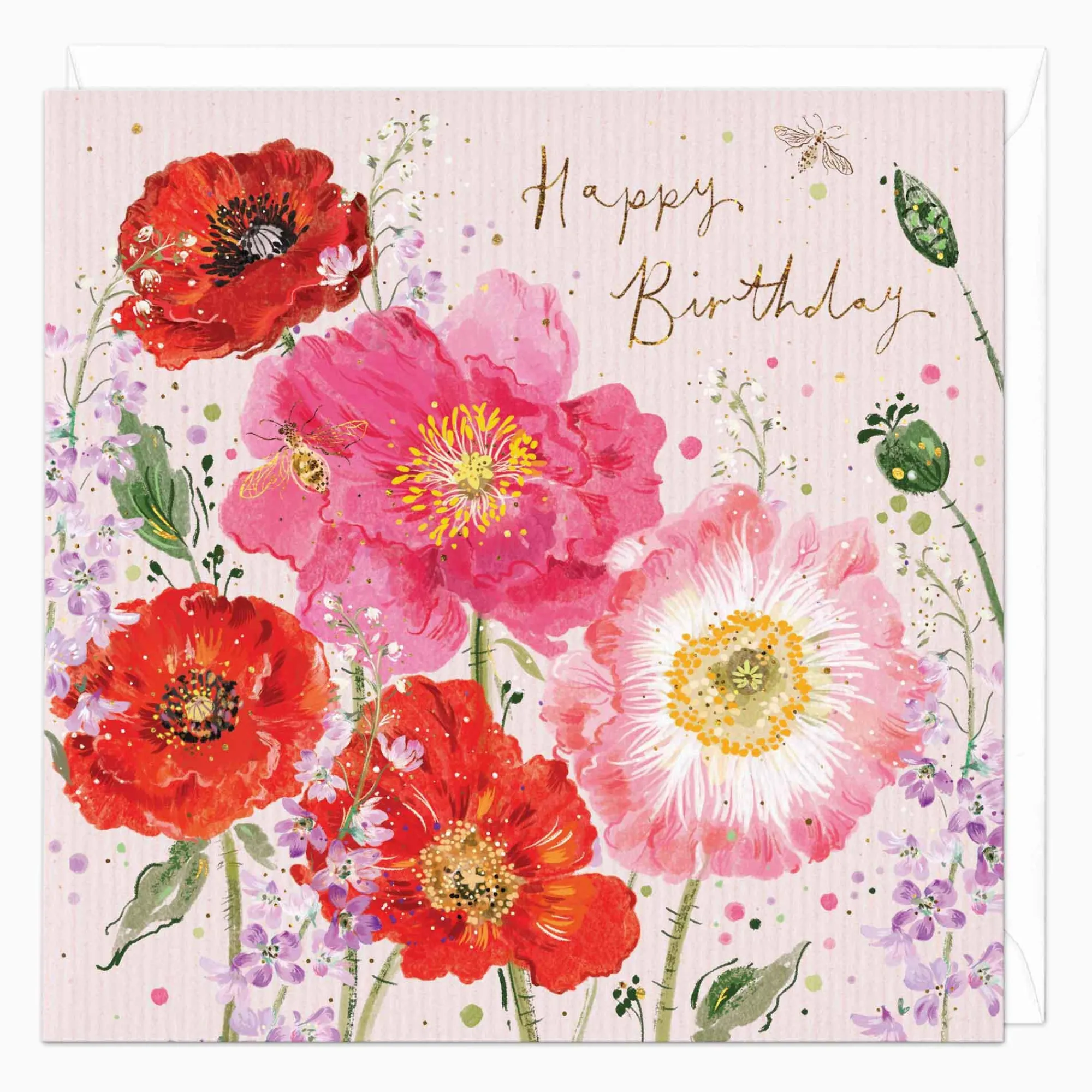 Birthday|For Her*Whistlefish Wild Poppies Birthday Card