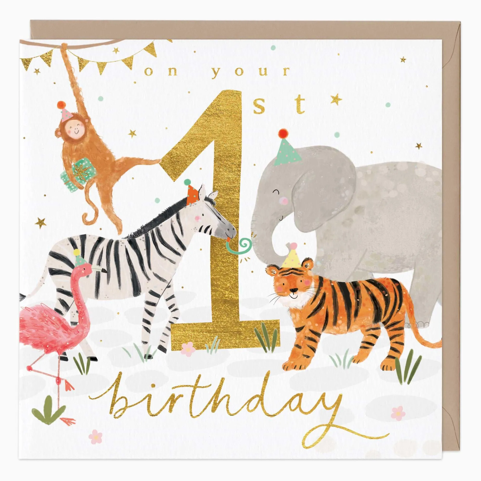 Birthday|By Age*Whistlefish Wild 1st Birthday Card