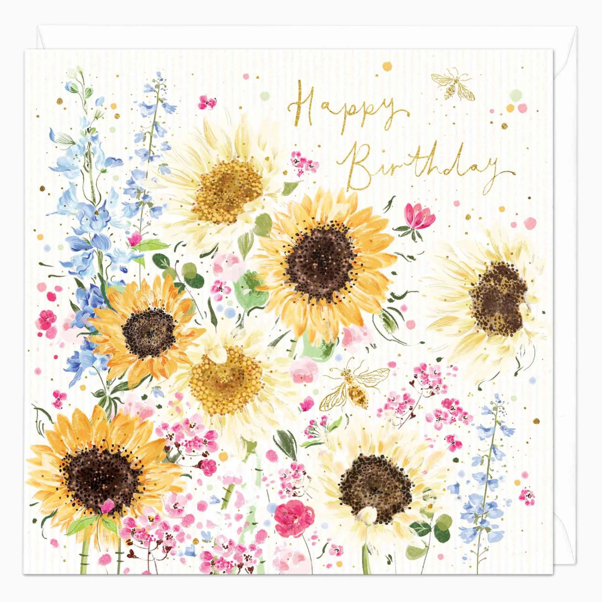 Birthday|For Her*Whistlefish Wild Sunflowers Birthday Card