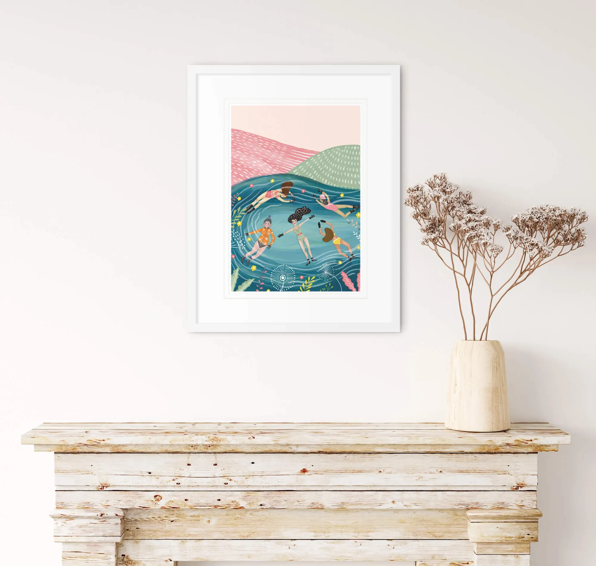 Unframed Prints*Whistlefish Wild Swimming Art Print