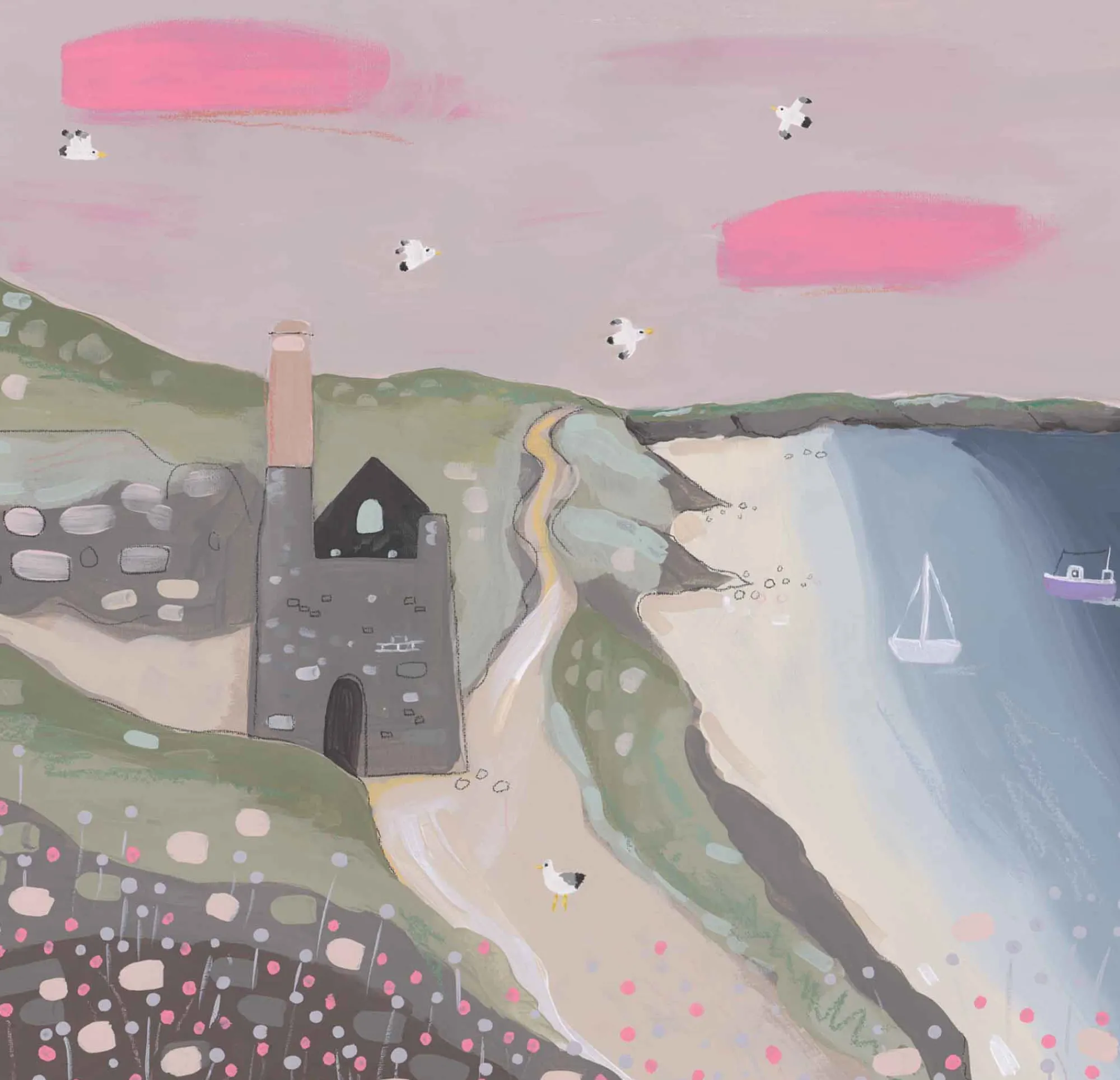 Unframed Prints*Whistlefish Wild Tin Mine Med Art Print