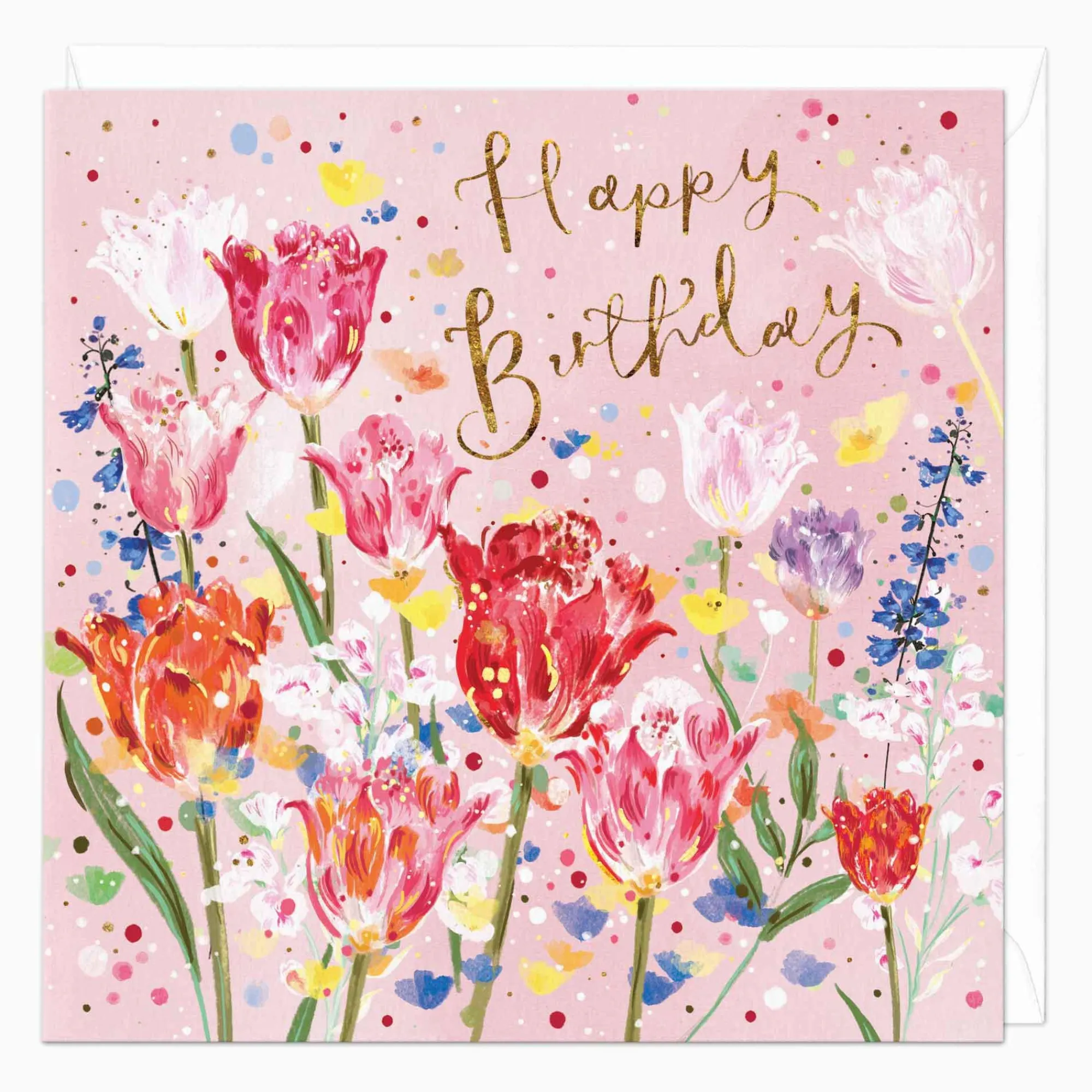Birthday|For Her*Whistlefish Wild Tulips Birthday Card