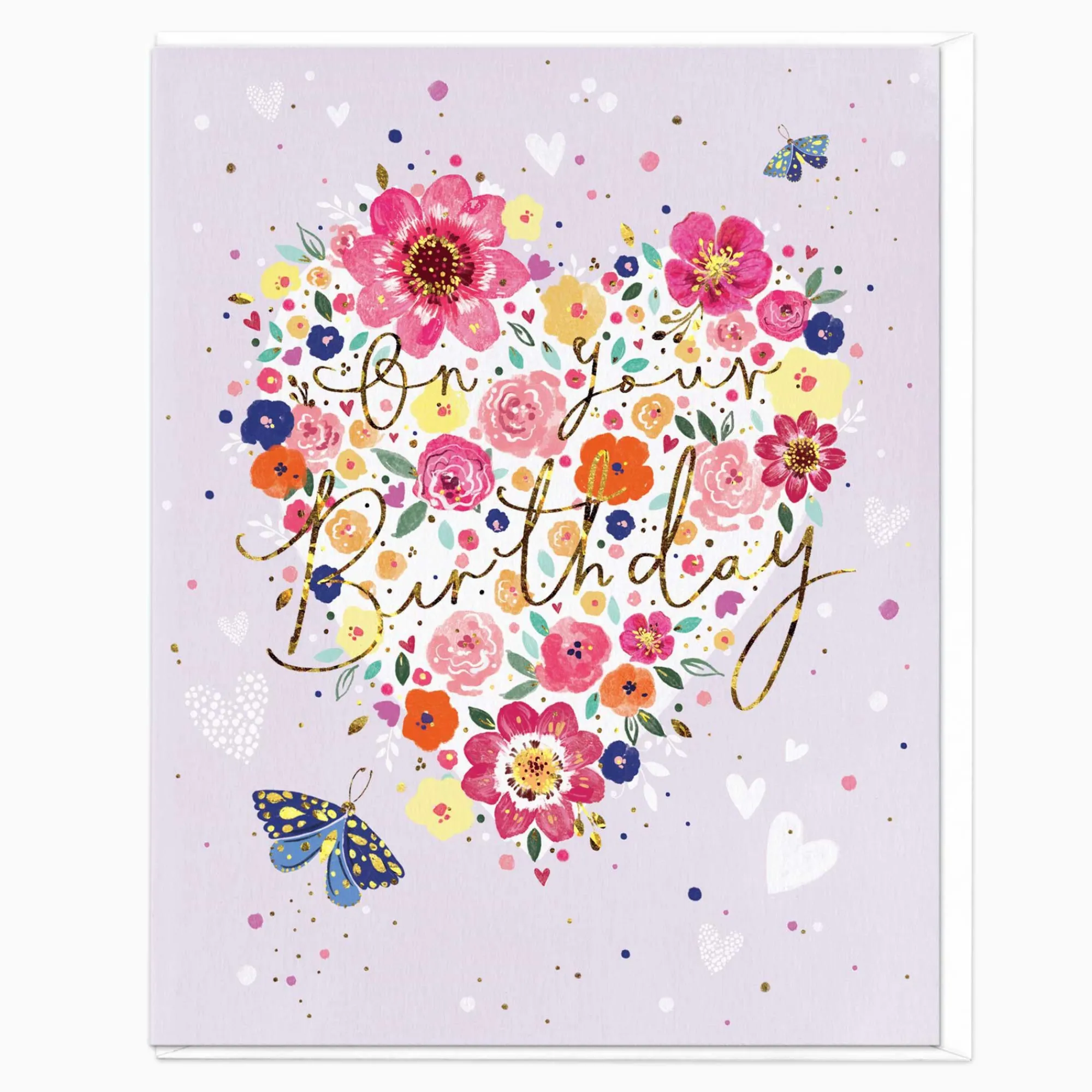 Birthday|For Her*Whistlefish Wildflower Heart Birthday Card