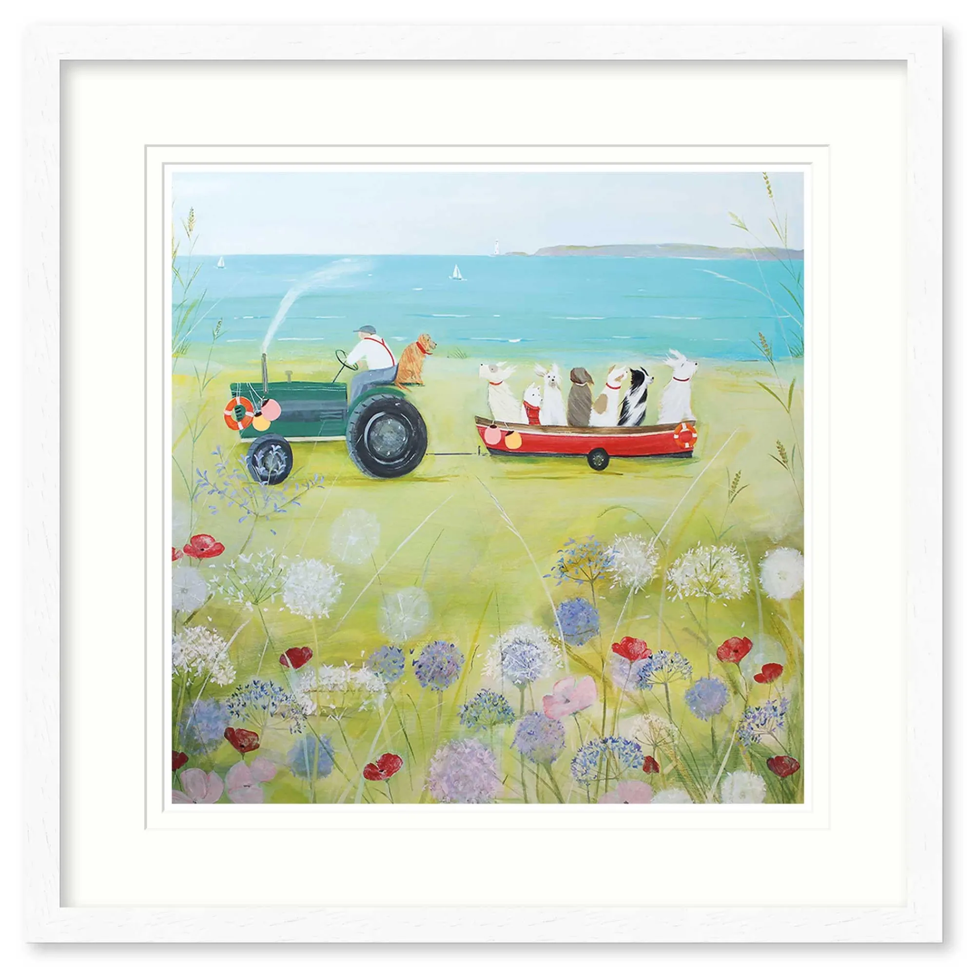 Floral & Flowers|Coastal Scenes*Whistlefish Wind In Their Ears Framed Print