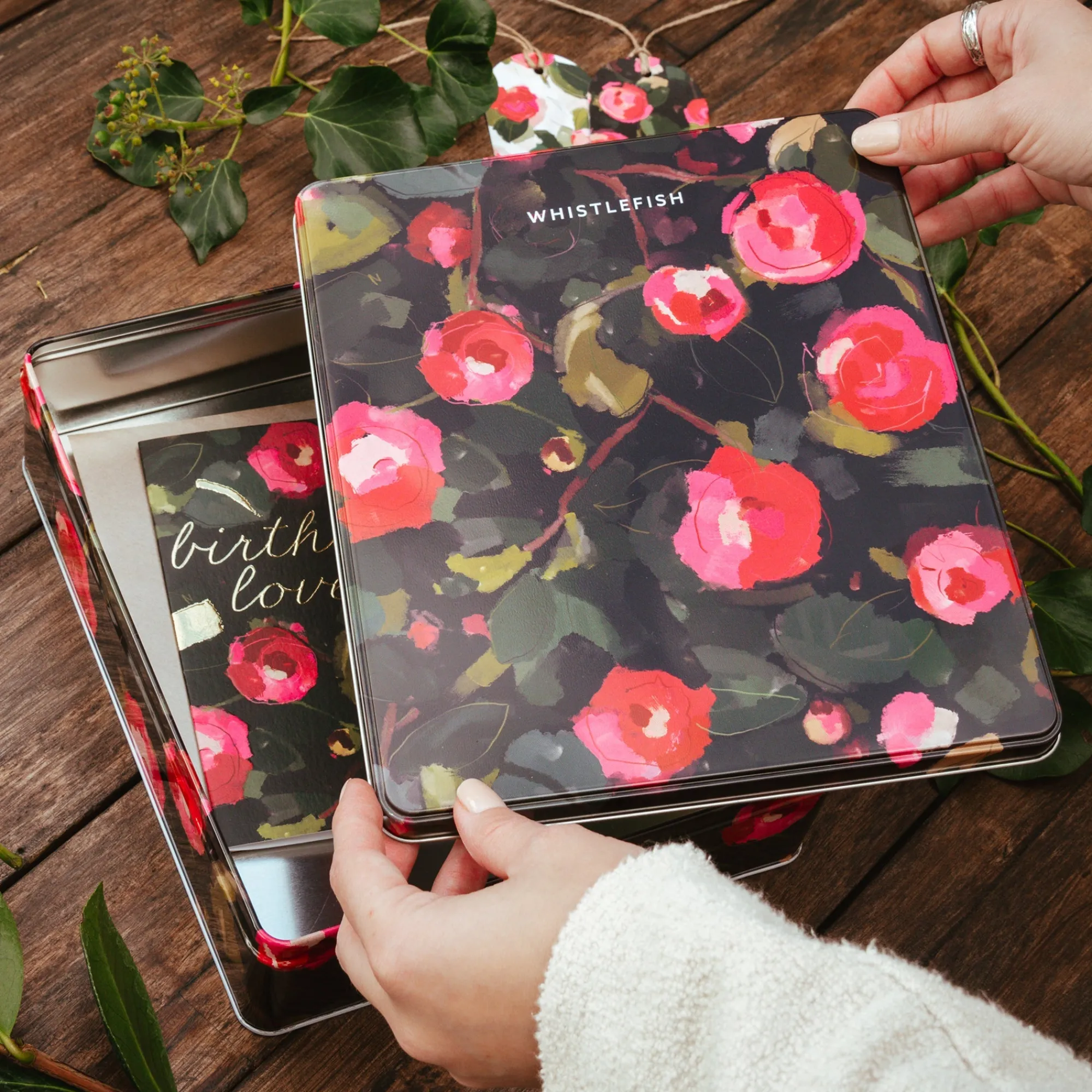 Under £20|Under £10*Whistlefish Winter Camellia Dark Gift Tin