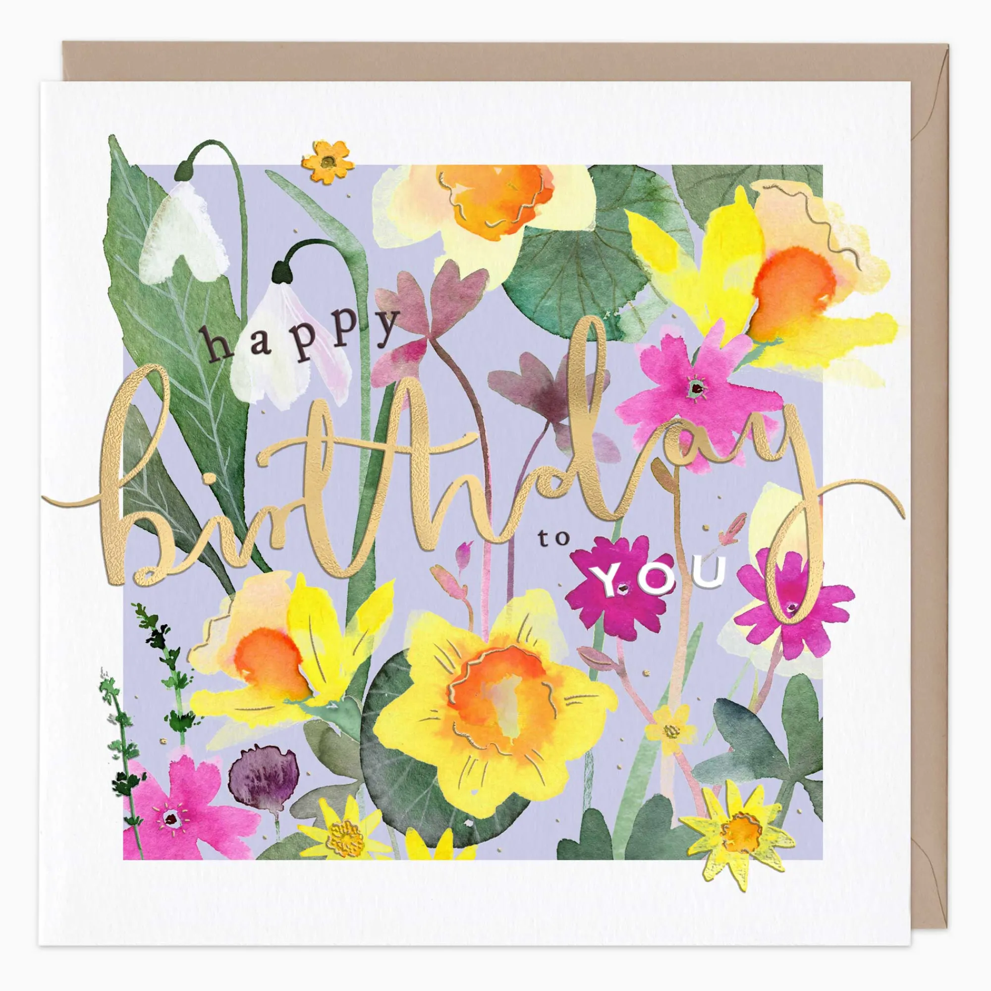 Birthday|Birthday*Whistlefish Winter Wildflowers Luxury Birthday Card