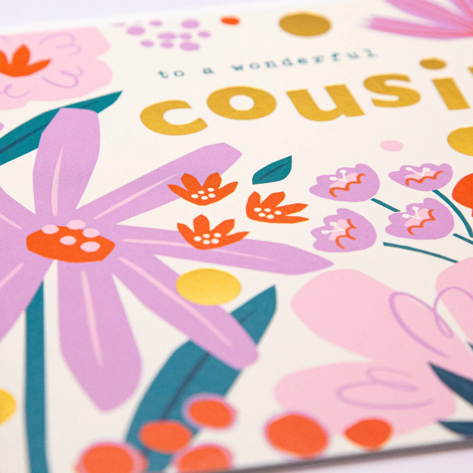 Just To Say*Whistlefish Wonderful Cousin Card