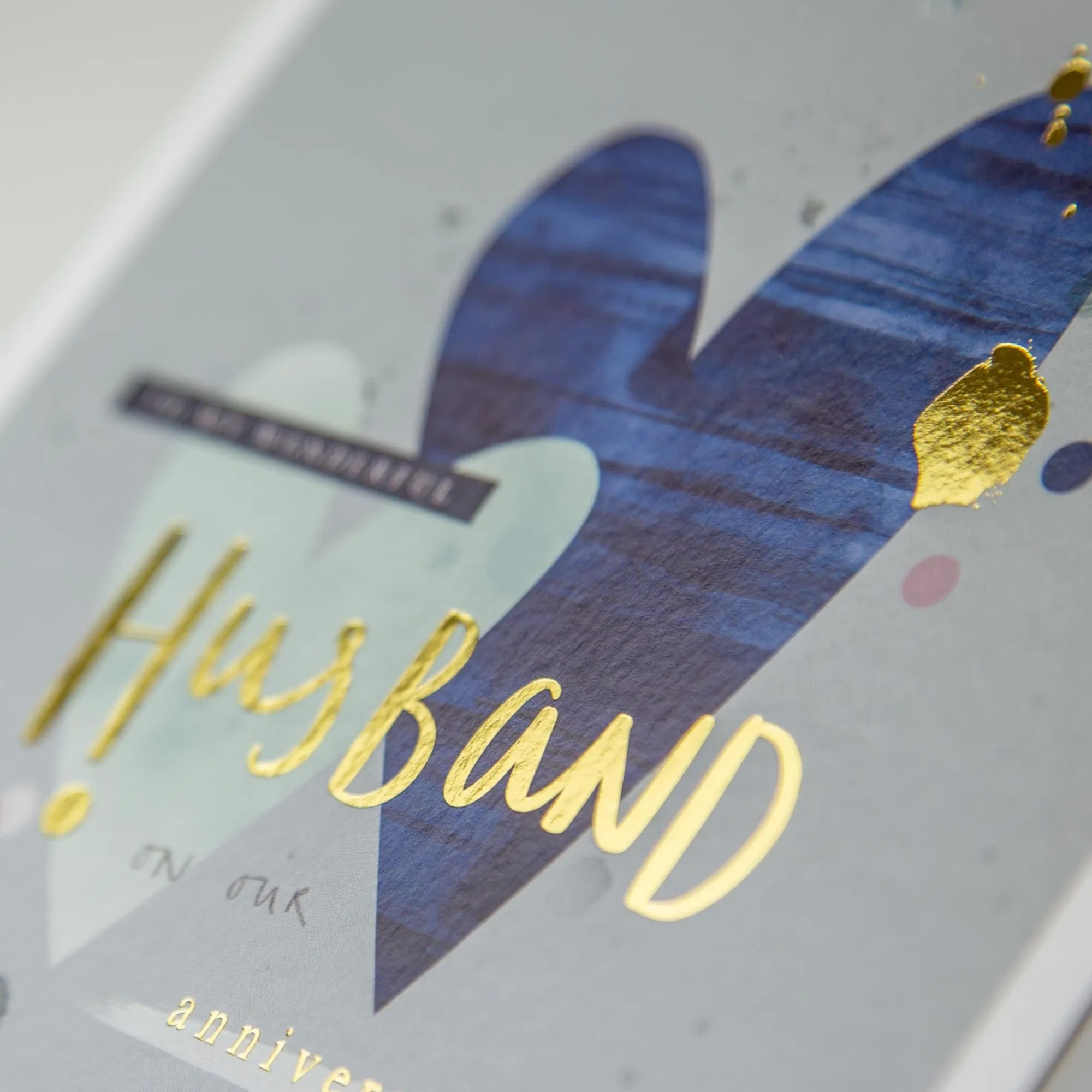 Anniversary*Whistlefish Wonderful Husband Anniversary Heart Card