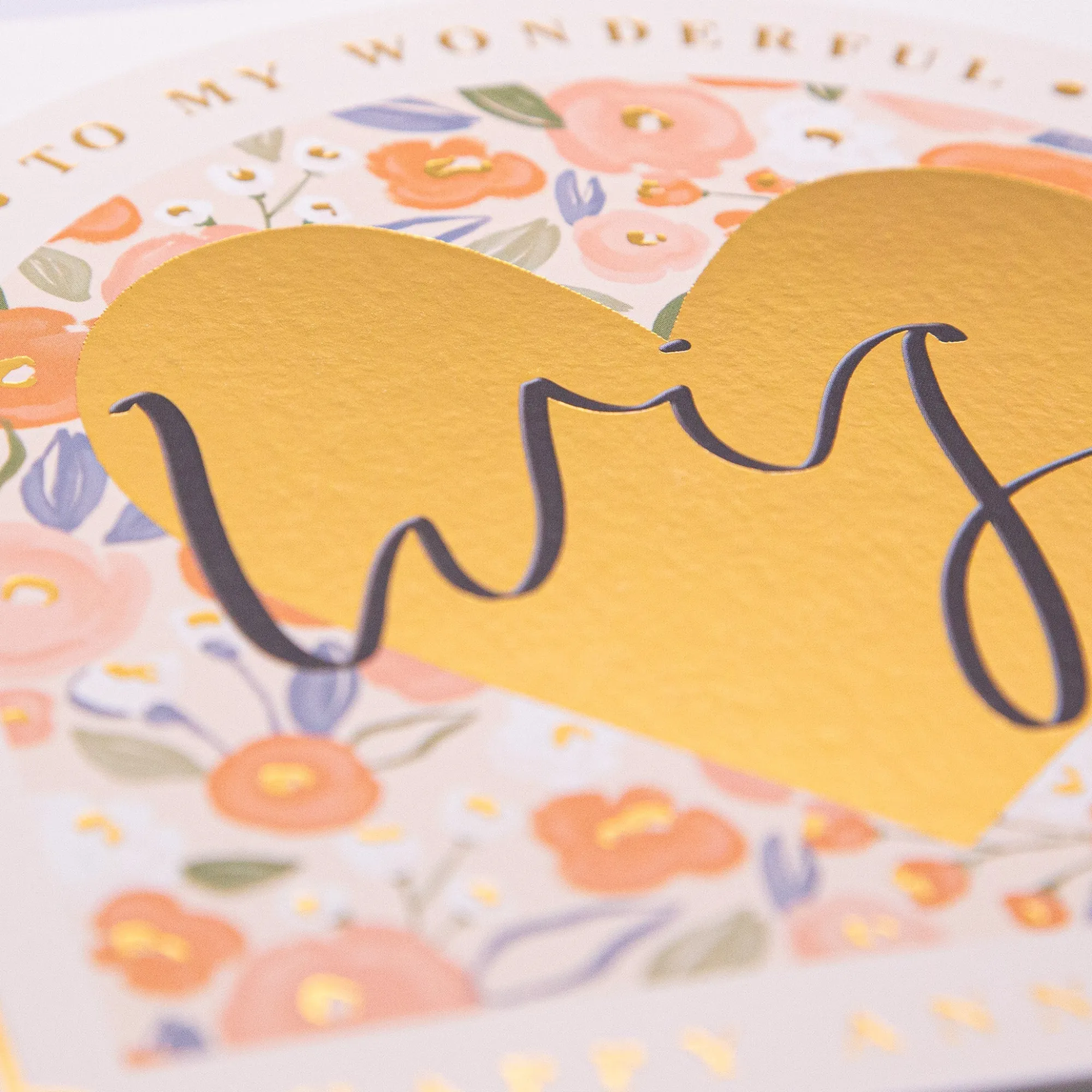 Anniversary*Whistlefish Wonderful Wife Anniversary Arch Card