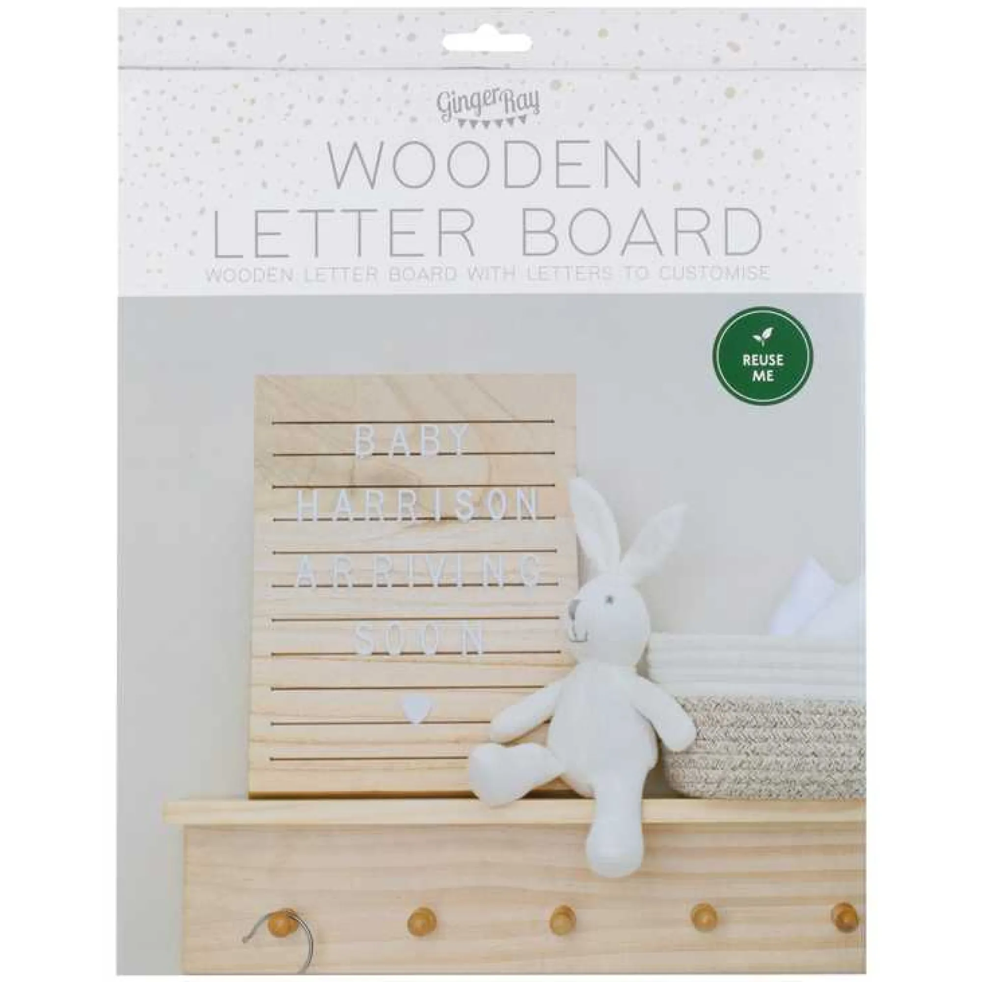 Decorations|Baby Shower*Whistlefish Wooden Arch Letter Board