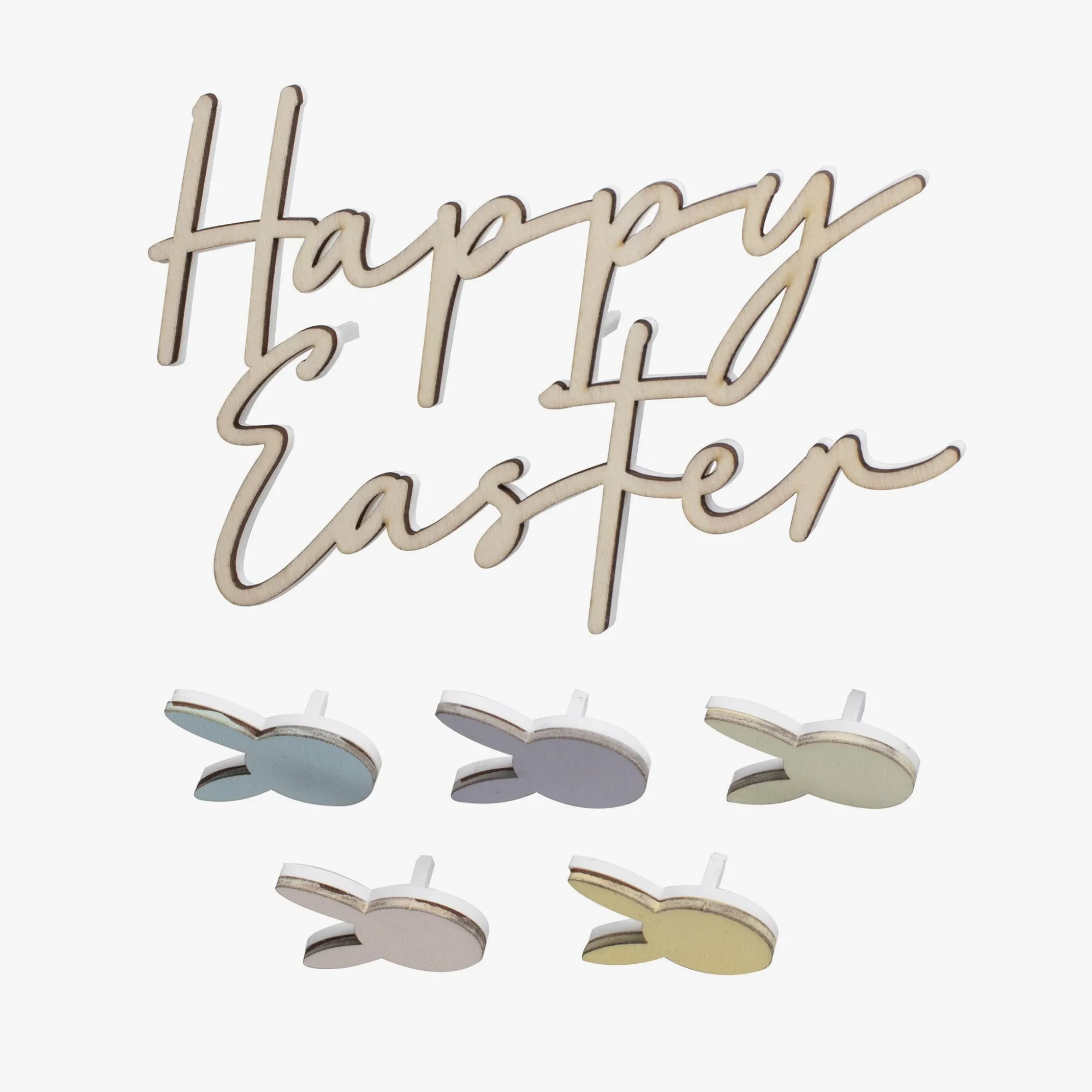 Cake Topper|Easter*Whistlefish Wooden Easter Cake Decorations