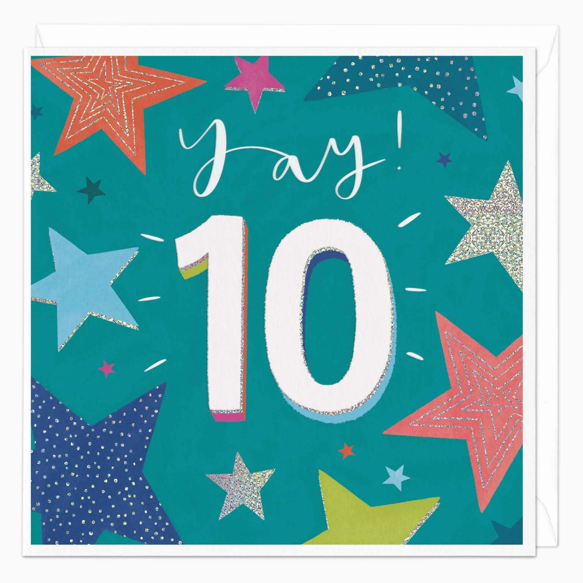Birthday|By Age*Whistlefish Yay! 10th Birthday Card