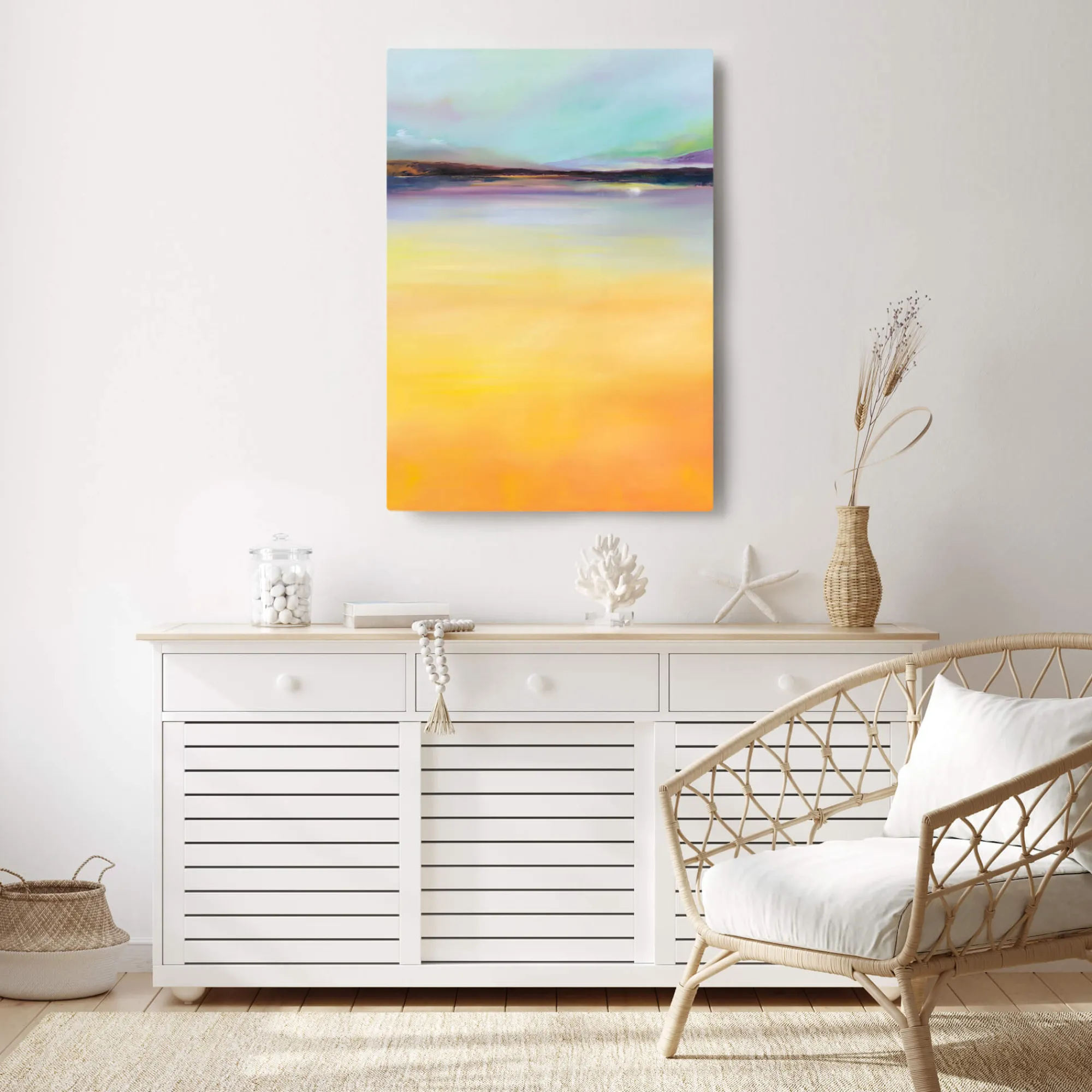 Coastal Scenes|Canvas*Whistlefish Yellow Haze Large Canvas