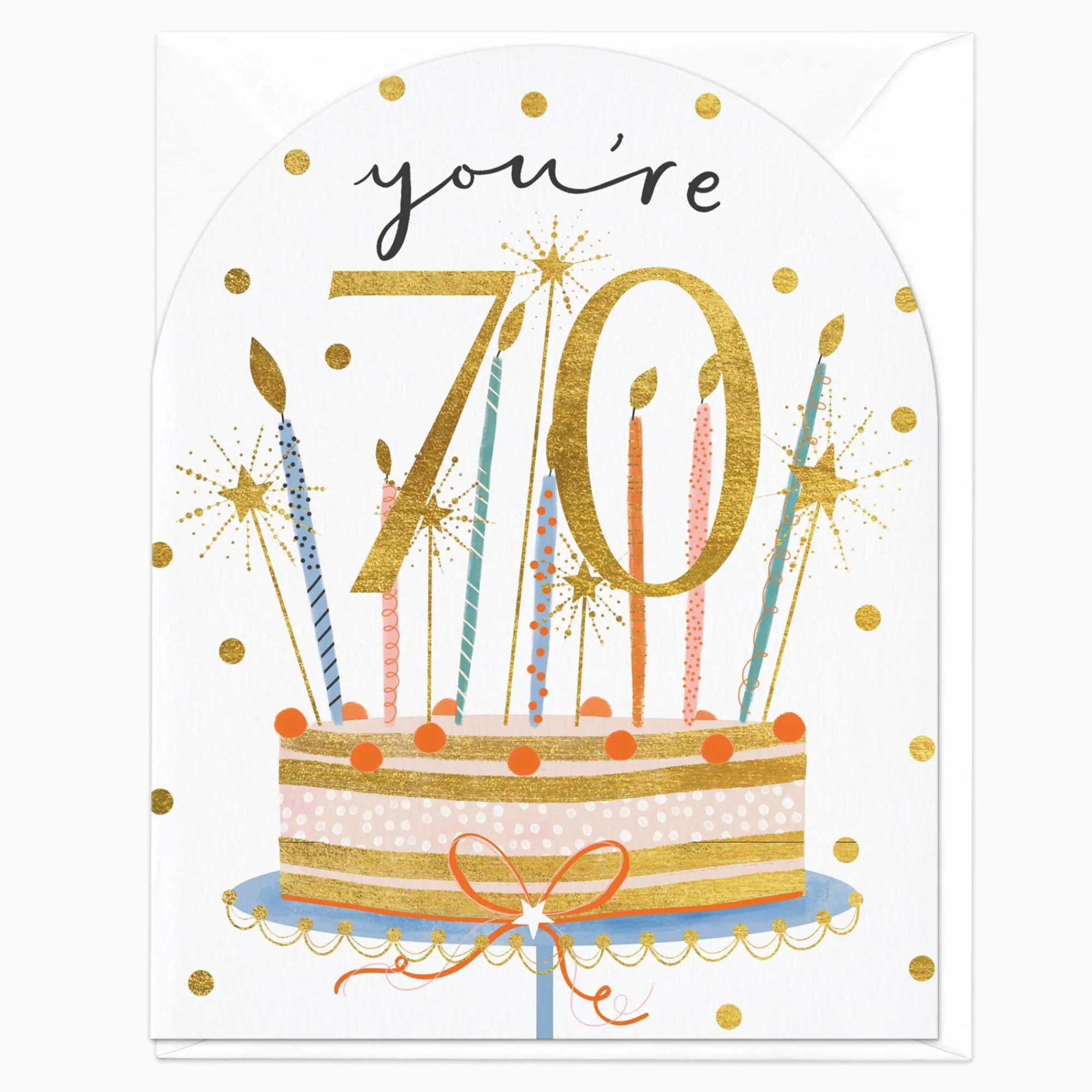Birthday|By Age*Whistlefish You're 70 Birthday Cake Card