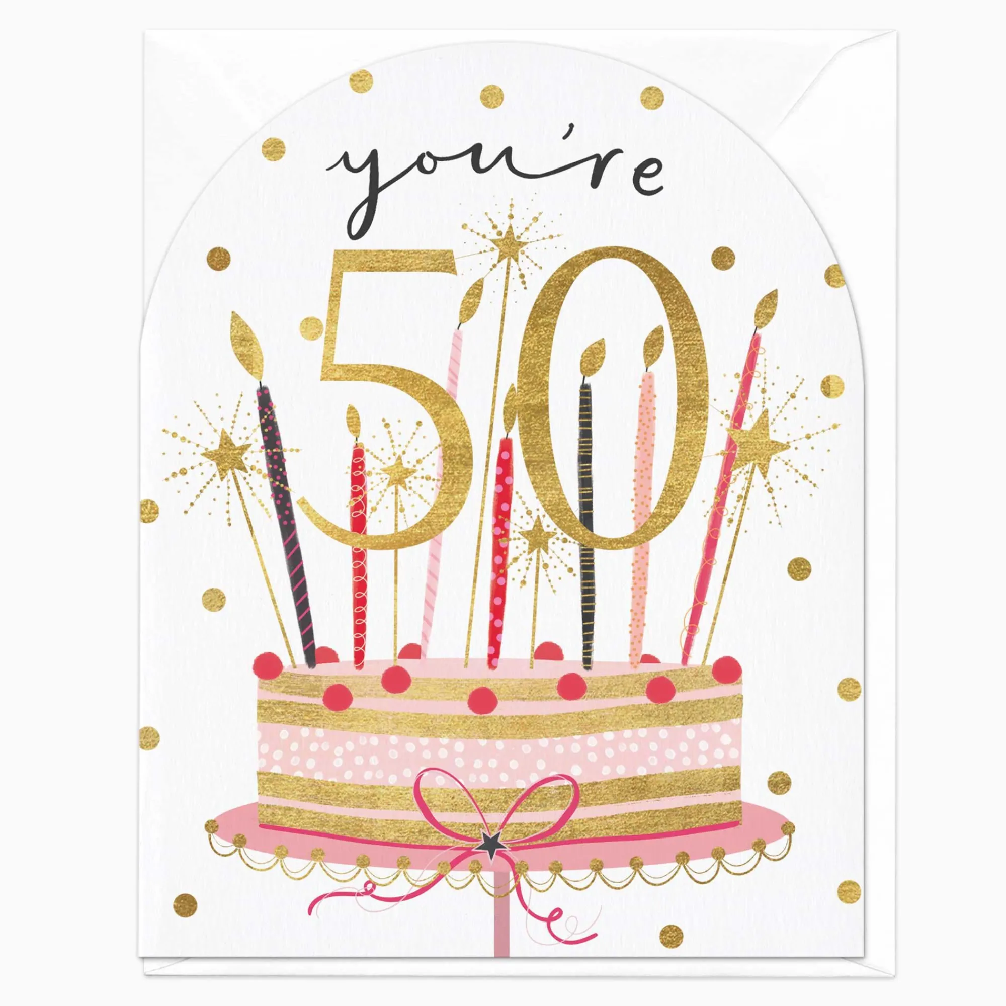 Birthday|By Age*Whistlefish You're 50 Birthday Cake Card