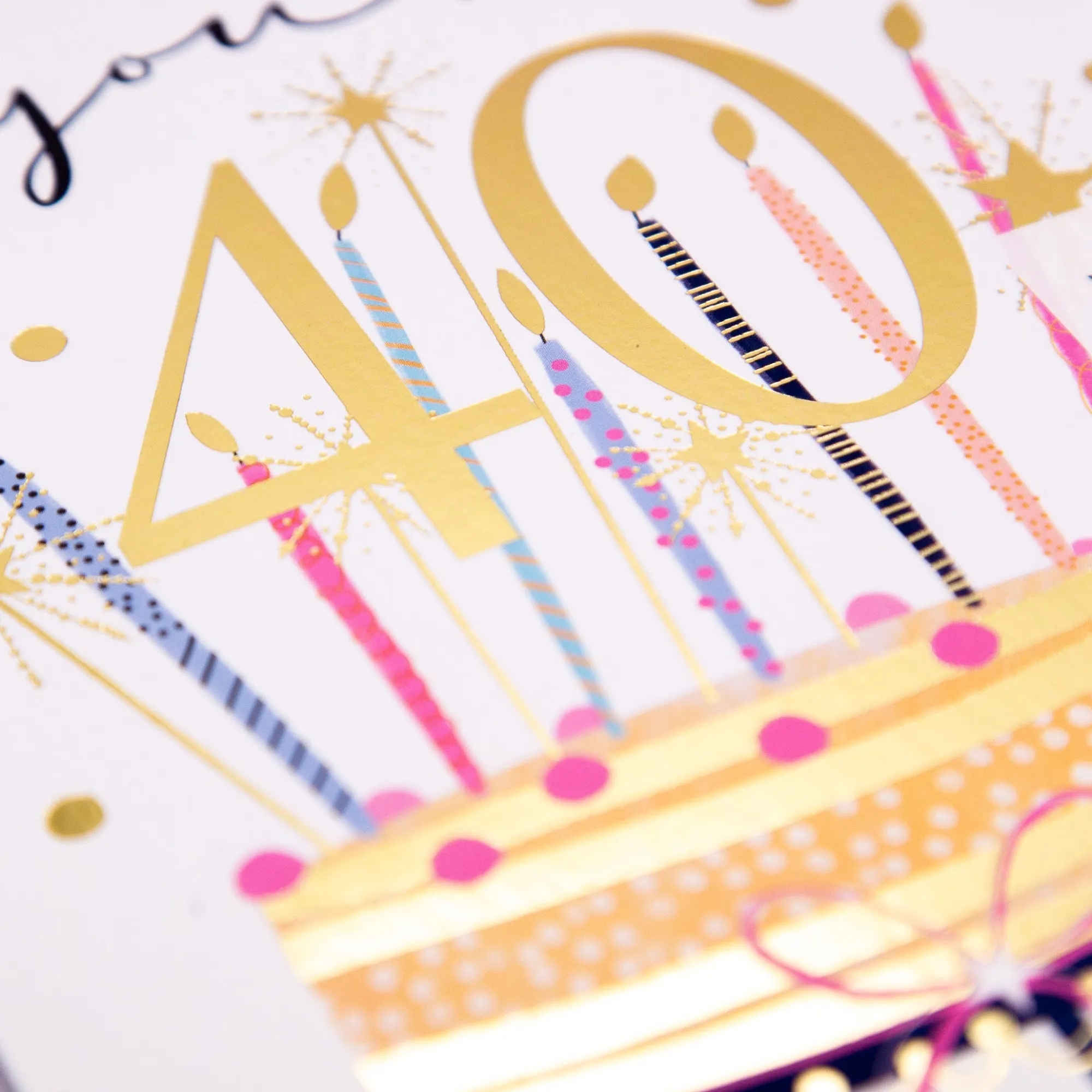 Birthday|By Age*Whistlefish You're 40 Birthday Cake Card
