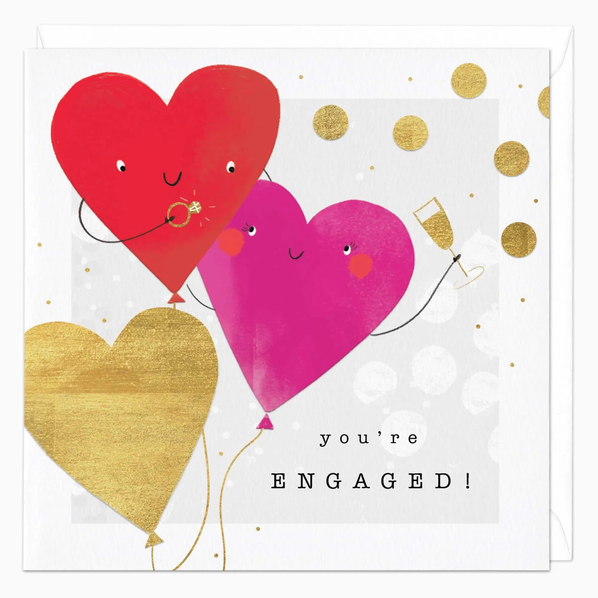 Engagement*Whistlefish You're Engaged Heart Card